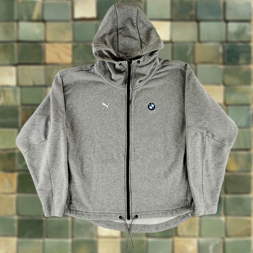 Puma Puma BMW Motorsport Full Zip Hoodie Sweatshirt Jacket Gray Mens L Size US L / EU 52-54 / 3 - 1 Thumbnail