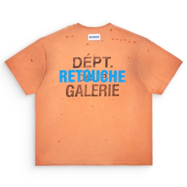 Gallery Dept. o1mle0226 Retouche Damaged French T-Shirt in Orange Size US XS / EU 42 / 0 - 2 Thumbnail