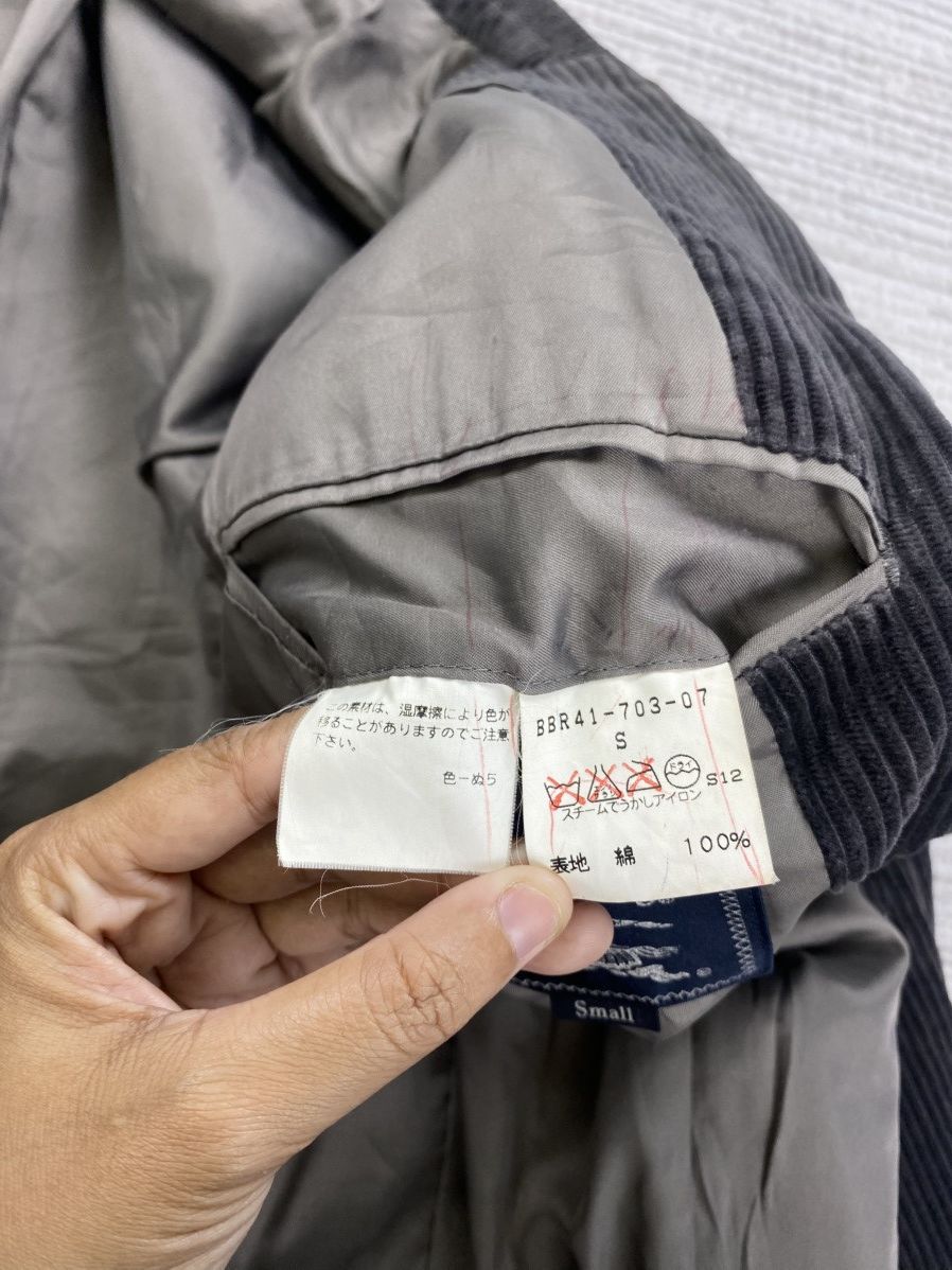 Burberry × Vintage Vtg 90s Burberrys London Corduroy Blazer Jacket Size US M / EU 48-50 / 2 - 9 Thumbnail