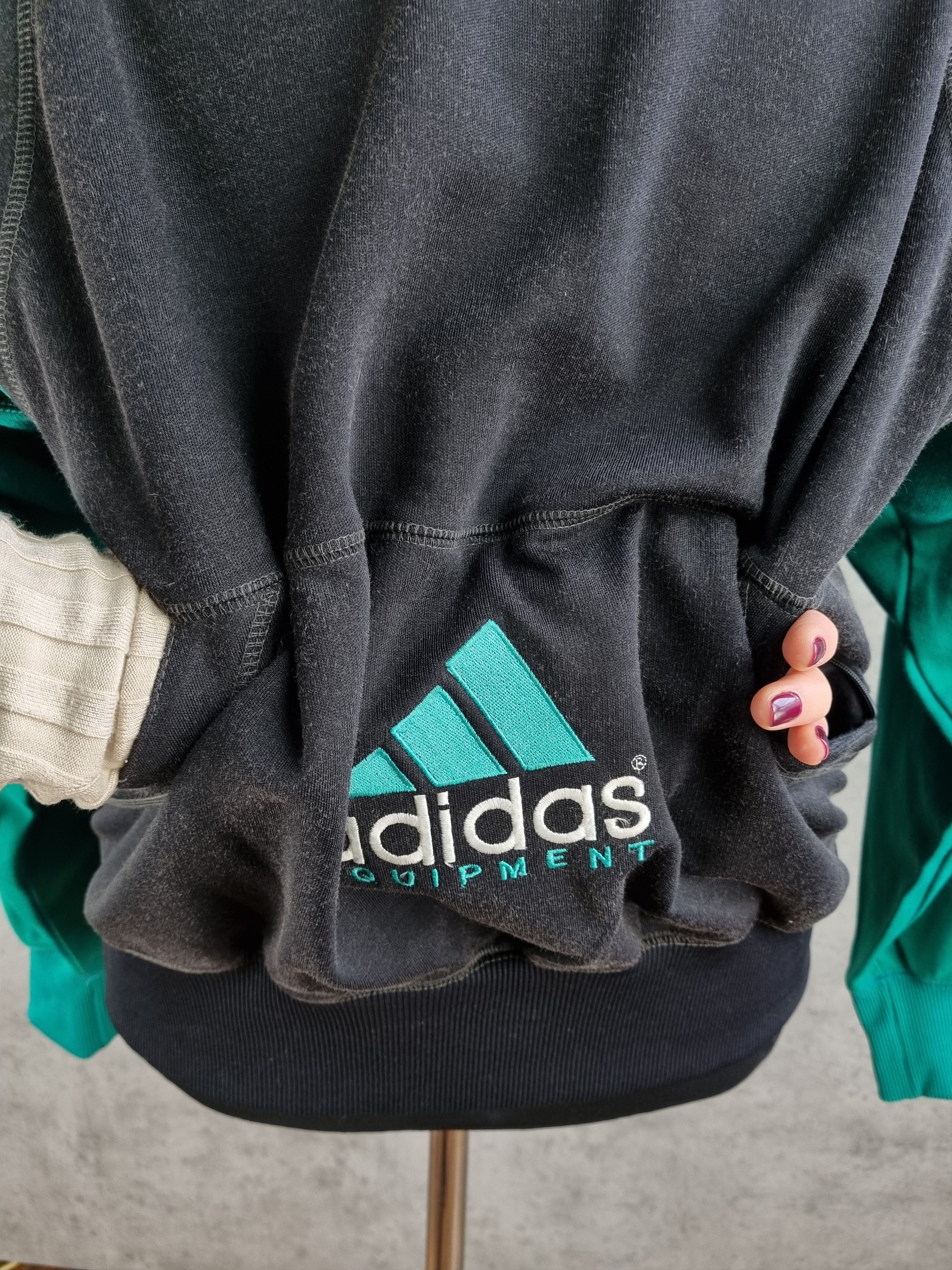 Adidas × Vintage 80s ADIDAS Equipment Vintage half zip up sweatshirt Size US M / EU 48-50 / 2 - 10 Thumbnail