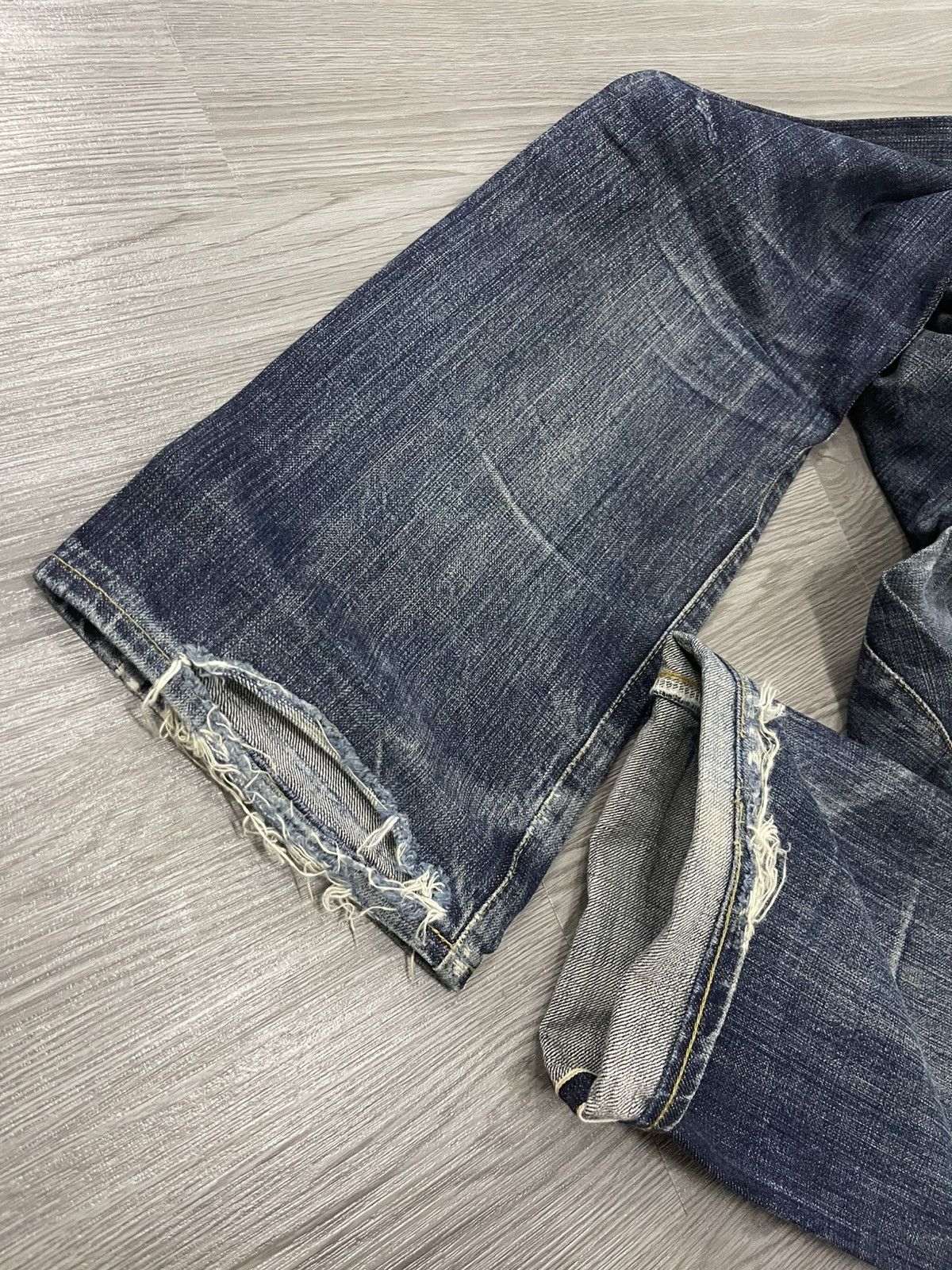 Japanese Brand × Redmoon Redmoon Selvedges Distressed Denim Size US 31 - 11 Thumbnail