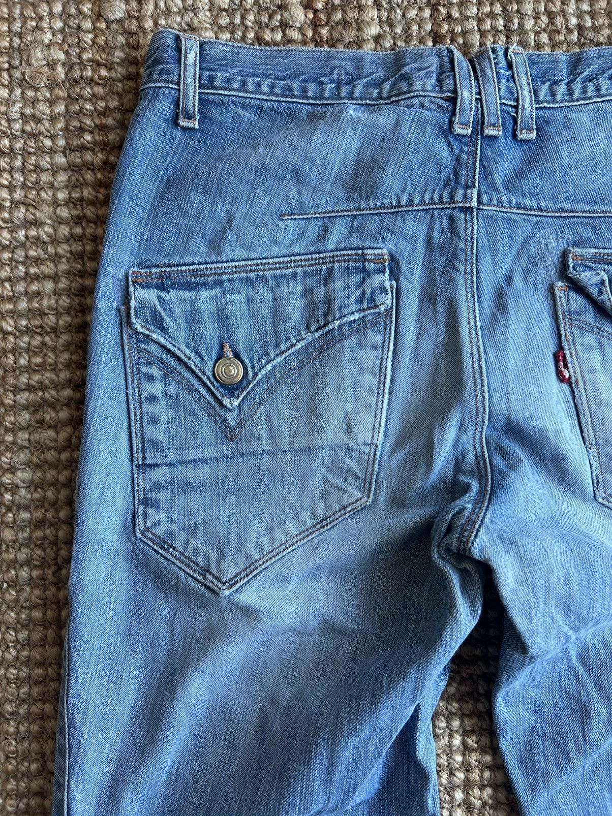 Levi's Levis Engineered Jeans Rare Pocket Design sz 31 Actual 31x34 Size US 31 - 9 Thumbnail