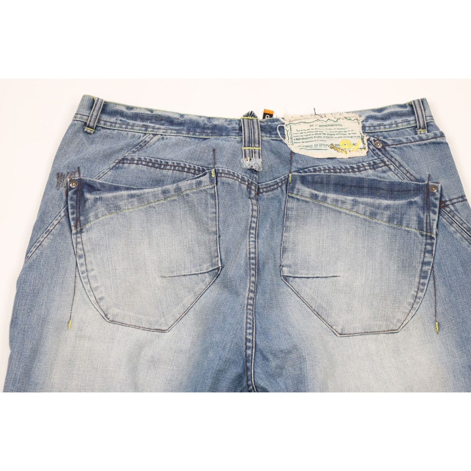 Akademiks × Vintage Vintage Streetwear Distressed Baggy Loose Fit Wide Leg Jeans Size US 42 / EU 58 - 8 Thumbnail