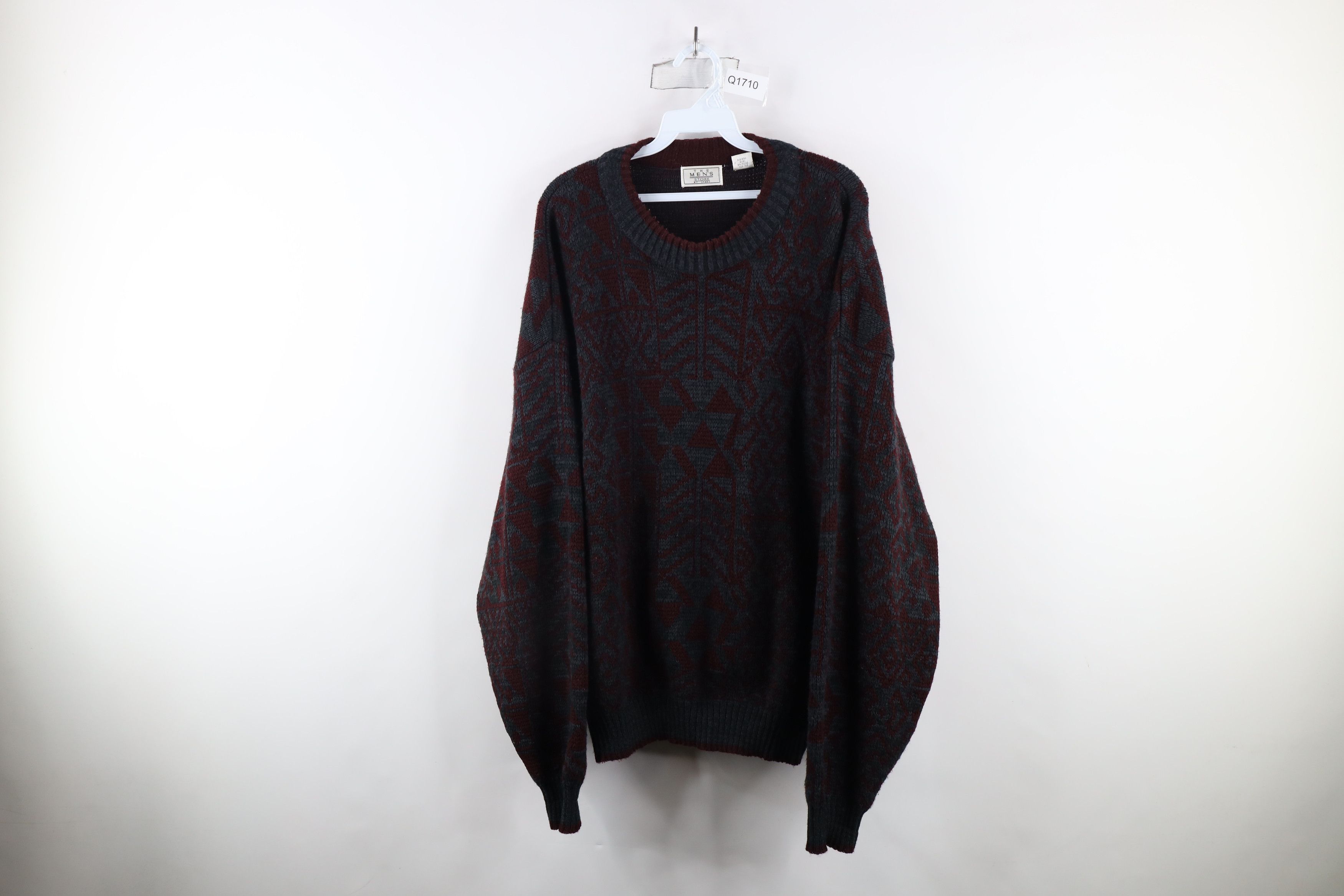 Vintage Vintage 90s Coogi Style Southwestern Knit Cosby Dad Sweater Size US XL / EU 56 / 4 - 1 Thumbnail