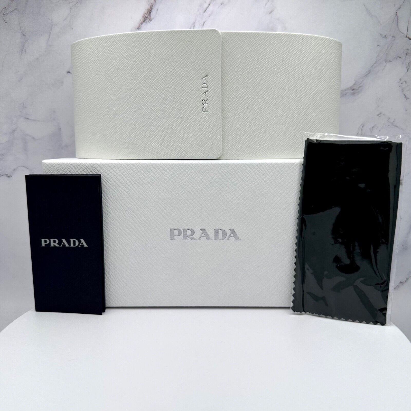 Prada Prada Sunglasses Black Symbole Logo Mask Acetate Authentic Size ONE SIZE - 13 Thumbnail