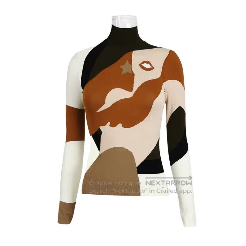 Fendi Fendi Contrast color high-neck knit sweater Size XS / US 0-2 / IT 36-38 - 1 Thumbnail