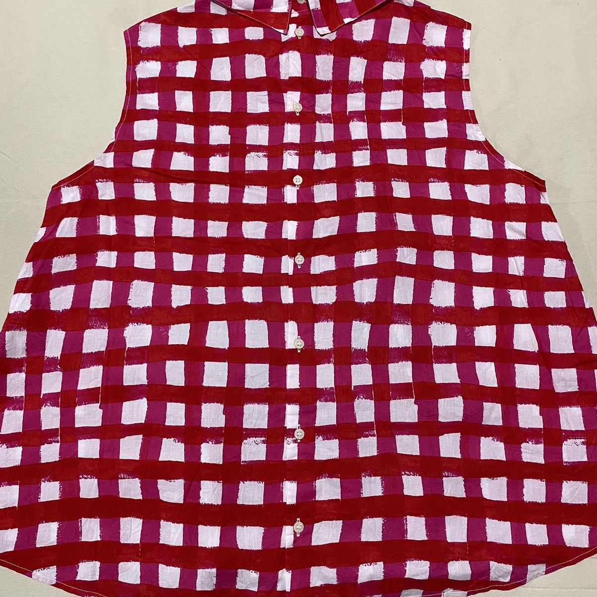 Designer × Marni Uniqlo x MARNI Pleated Sleeveless Blouses Cotton Size XL / US 12-14 / IT 48-50 - 4 Thumbnail