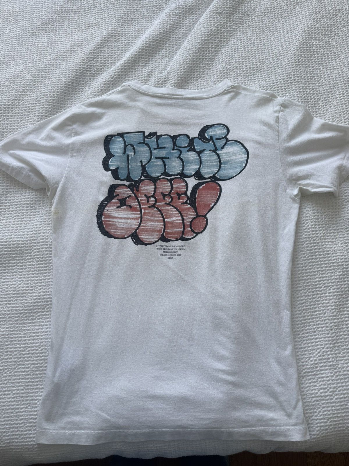 Off-White Off-White Offf Graffiti Logo T-Shirt Size US XL / EU 56 / 4 - 2 Thumbnail