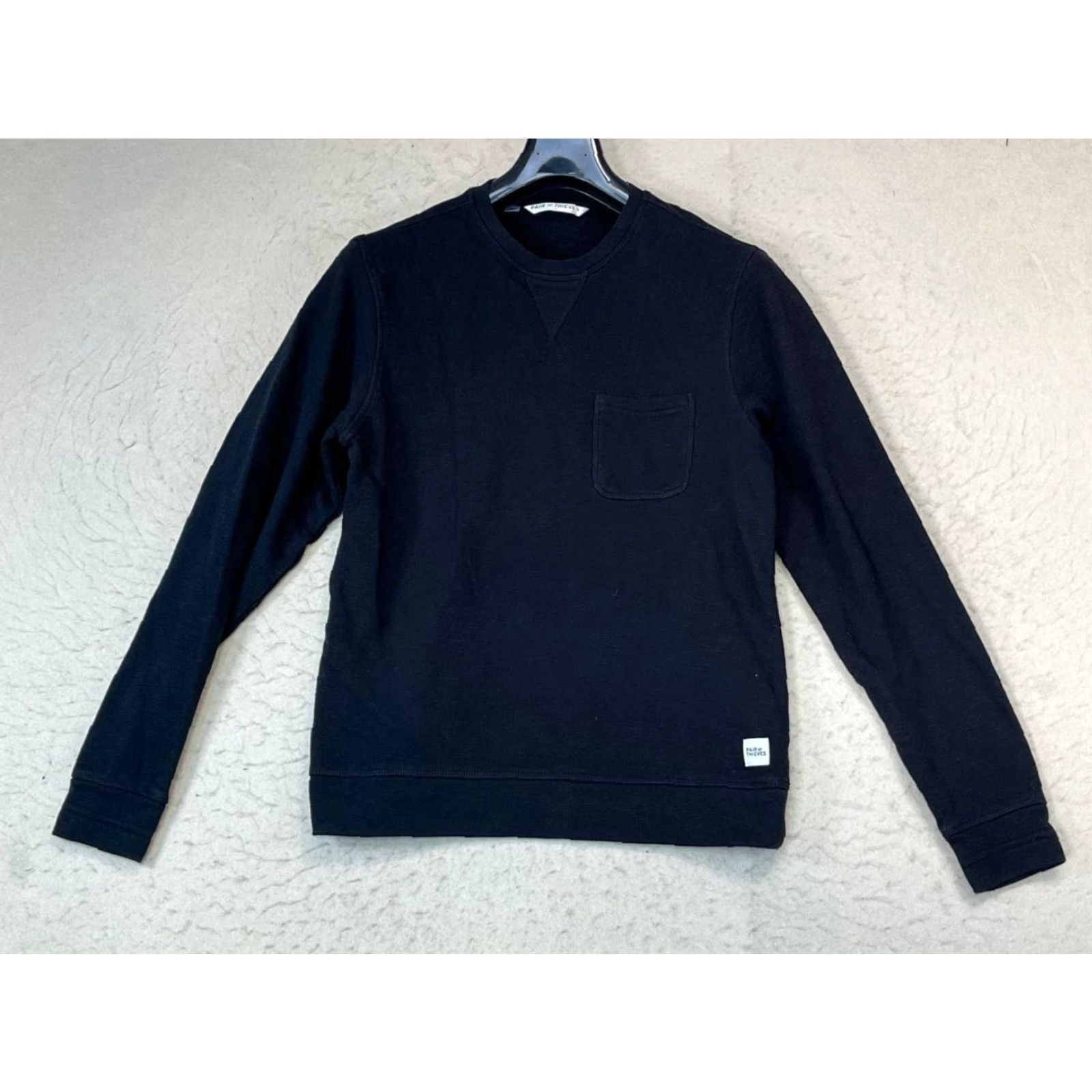 Vintage Pair Of Thieves Sweatshirt Men Small Black Long Sleeve Pocket Size US S / EU 44-46 / 1 - 2 Thumbnail