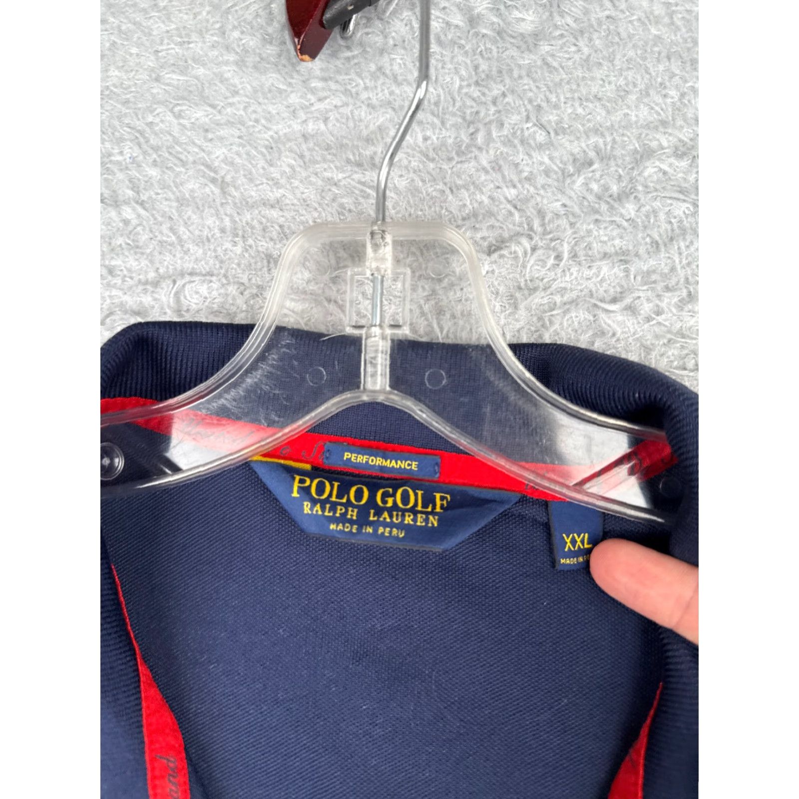 Ralph Lauren VINTAGE Polo Golf Shirt Men 2XL Blue 100% Cotton Ryder Cup Embroidered Logo Polo Shirt Mens XXL Blue 90s Theme Sports Golf Size US XXL / EU 58 / 5 - 7 Thumbnail