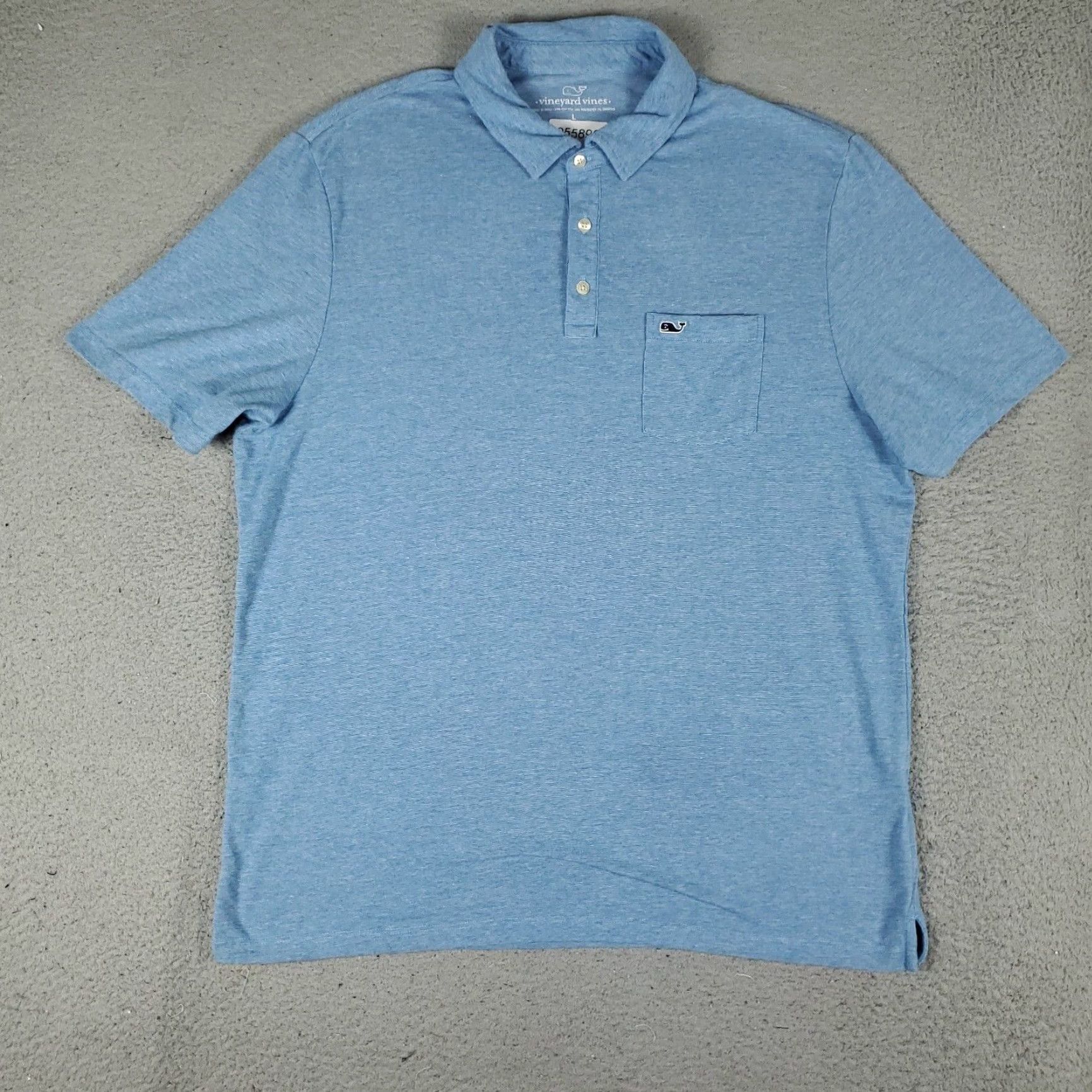 Vineyard Vines VINEYARD VINES Polo Shirt Men Large Blue Whale Casual Short Sleeve Cotton Classic Preppy Size US L / EU 52-54 / 3 - 3 Thumbnail
