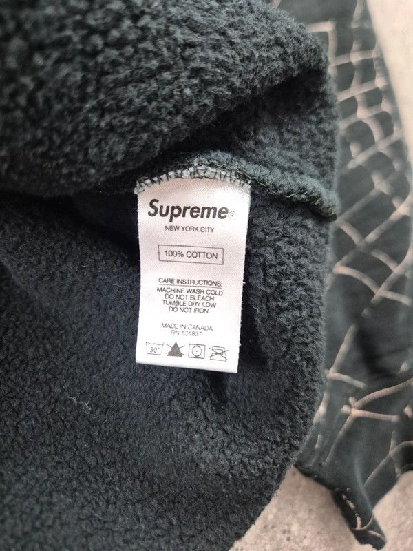 Supreme Supreme Men's Black White Spiderweb Pullover Hoodie Size M Size US M / EU 48-50 / 2 - 6 Thumbnail