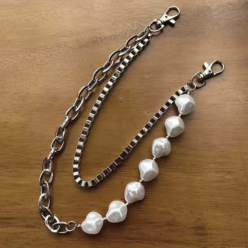Other Fashionable Irregular Imitation Pearl Pants Chain Size ONE SIZE - 3 Thumbnail