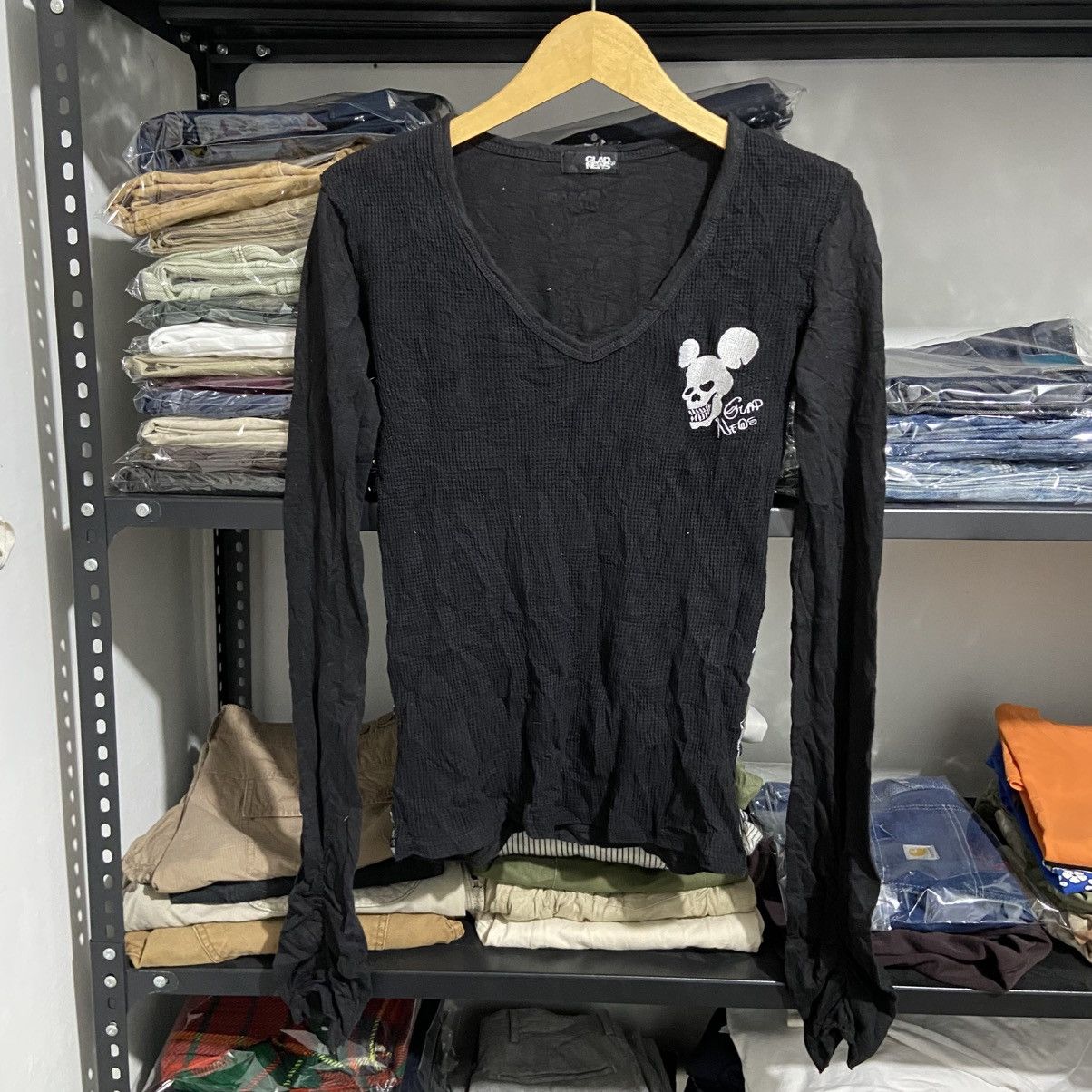 Hysteric Glamour 2000s Glad News Japanese Hysteric Skull Tee Size US XS / EU 42 / 0 - 3 Thumbnail