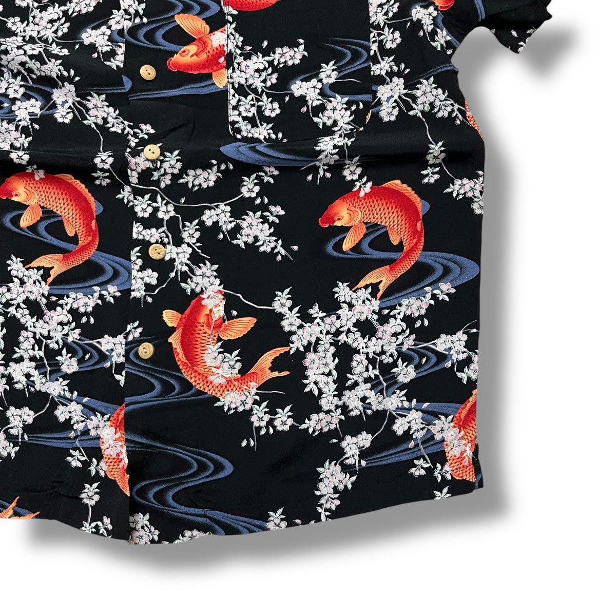 Japanese Brand Nagomi sakura loop collar shirt fish pattern Size US M / EU 48-50 / 2 - 2 Thumbnail