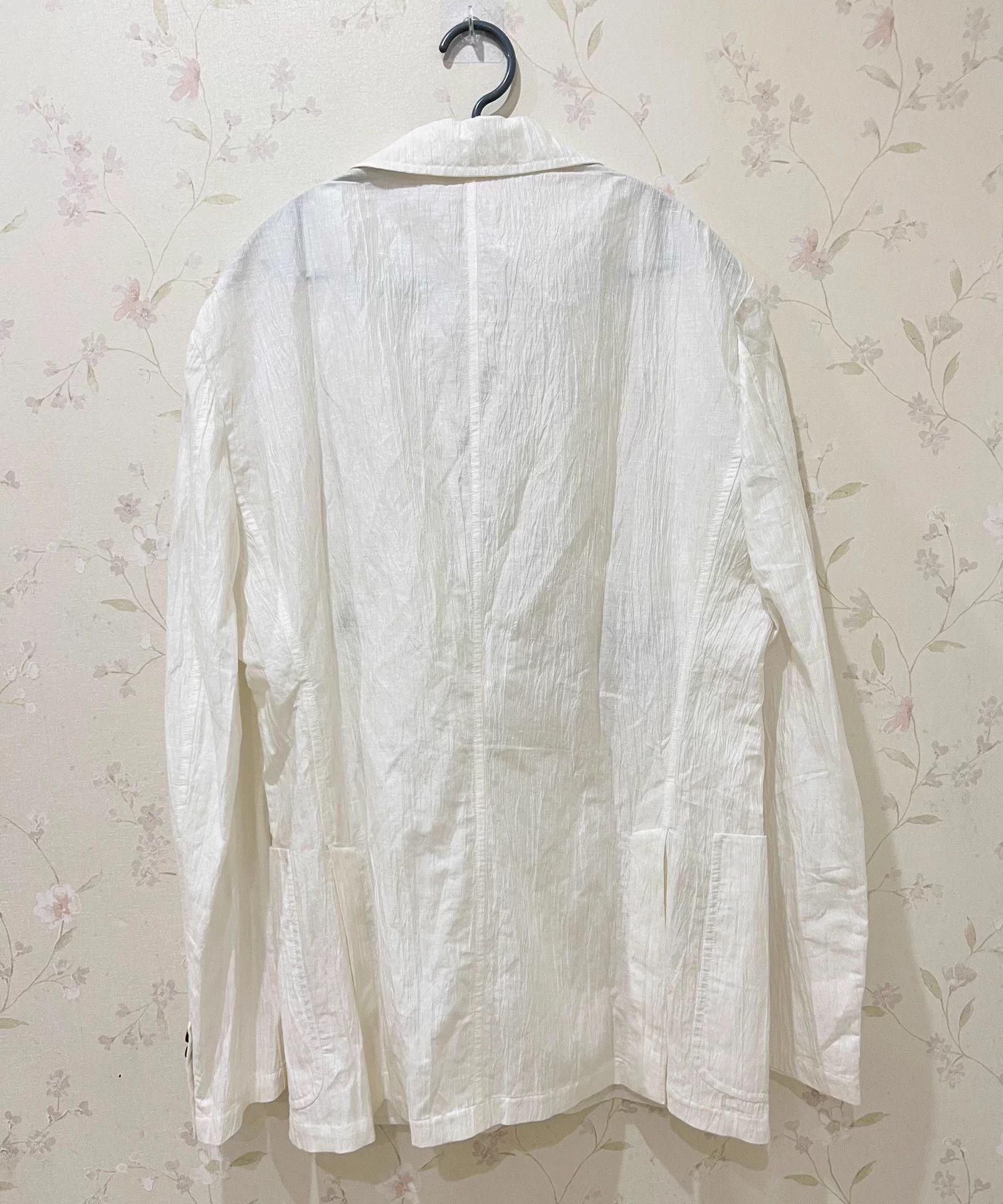 Hermes Hermes Cream Pleated Linen Blazer 48 99New Size US M / EU 48-50 / 2 - 2 Thumbnail