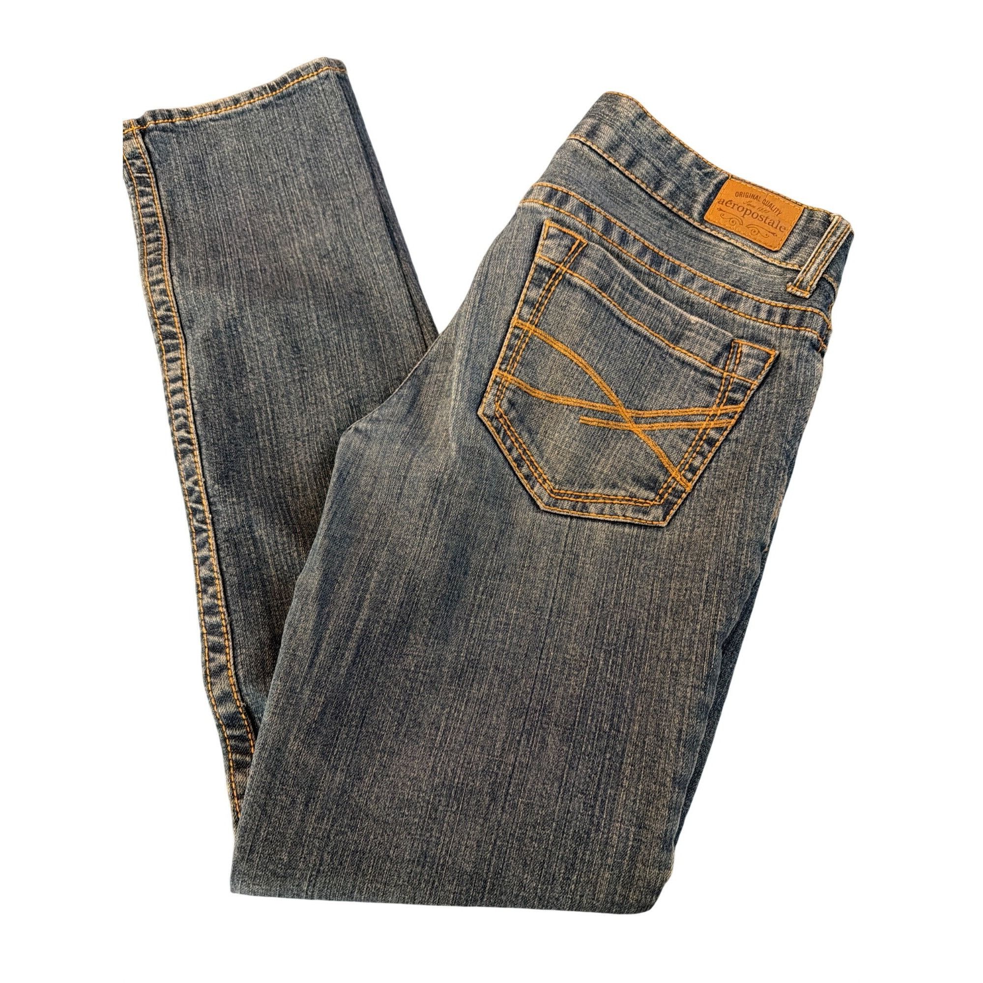 Aeropostale Aeropostale Bayla Skinny Jeans Blue Denim Mid Rise Stretch S Size 28" / US 6 / IT 42 - 3 Thumbnail
