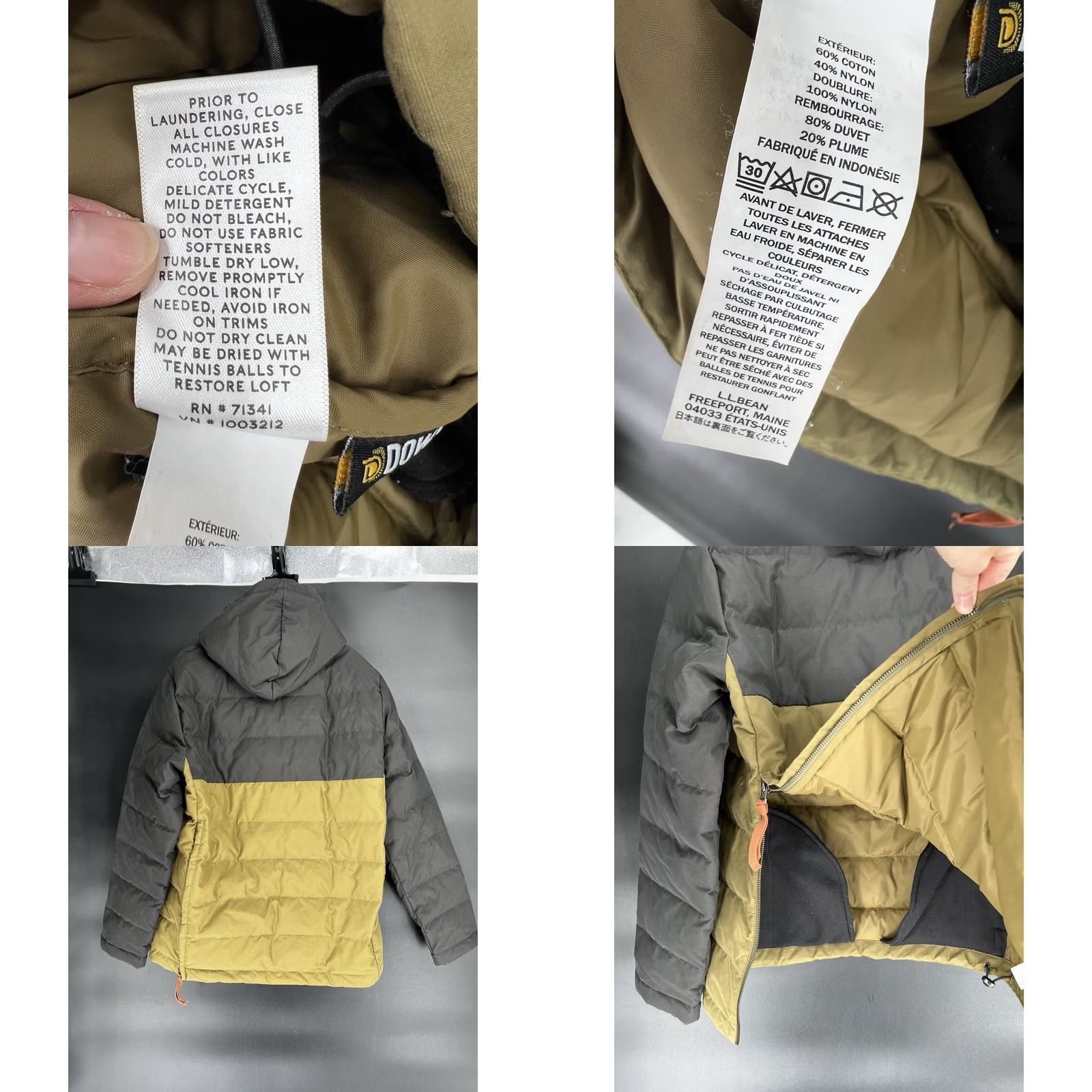 Vintage LL Bean Signature Men Goose Downtek Anorak Pullover Half Zip Winter Coat Size M Size US M / EU 48-50 / 2 - 8 Thumbnail