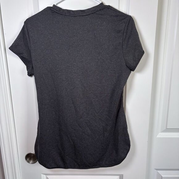 Avia AVIA Activewear T-Shirt Fitted Striped Gray Gym Workout M Size M / US 6-8 / IT 42-44 - 2 Thumbnail