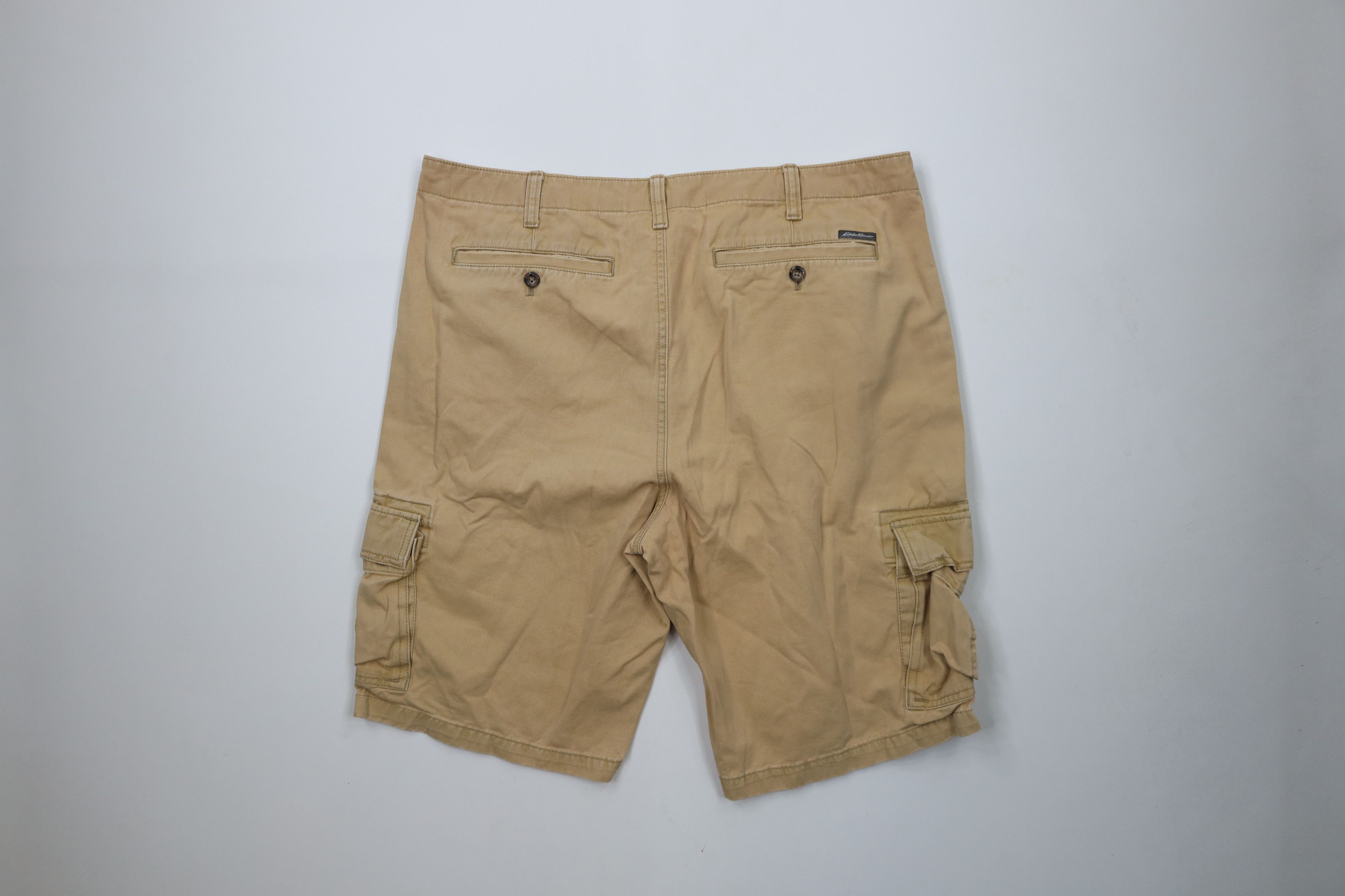 Eddie Bauer × Vintage Vintage Y2K Eddie Bauer Cargo Shorts Beige Cotton Size US 40 / EU 56 - 11 Thumbnail