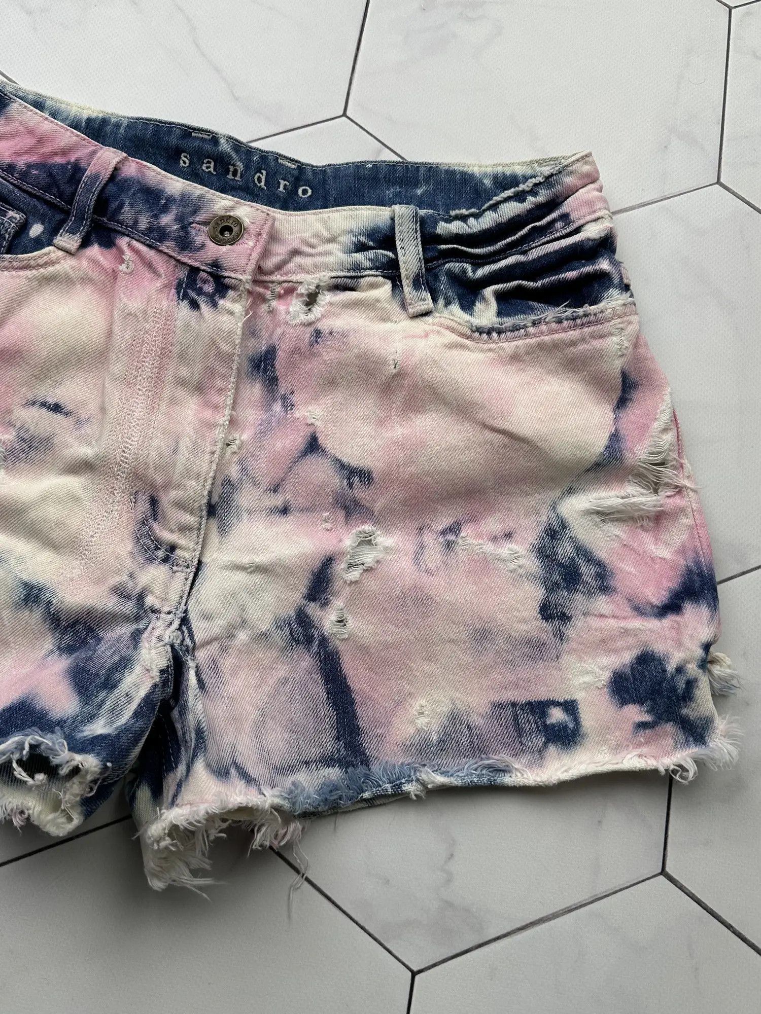Sandro Sandro Mini Shorts (B256) Size 26" / US 2 / IT 38 - 3 Thumbnail