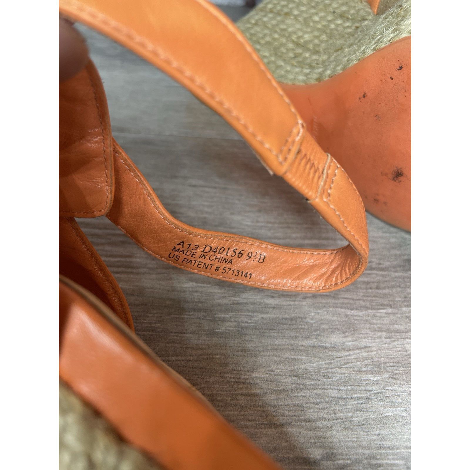 Cole Haan Cole Haan Orange Leather Lace Up Wedge Espadrilles Sandals W Size US 9.5 / IT 39.5 - 8 Thumbnail