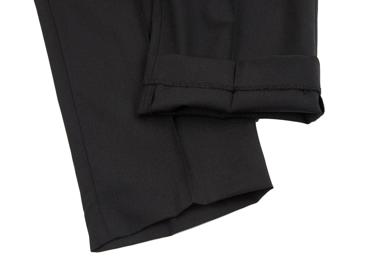 Emporio Armani Wool Blend Stretch Center Tuck Pants in Black Size 54 Size US 36 / EU 52 - 7 Thumbnail