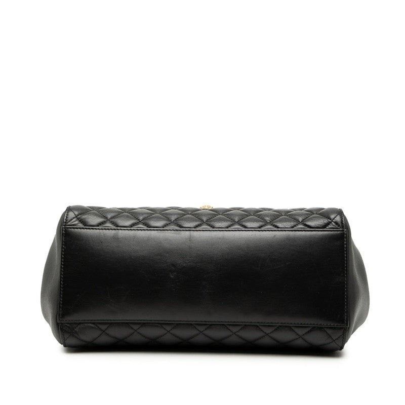 Versace Versace Leather Medusa Quilted Tote Bag Black Size ONE SIZE - 2 Thumbnail