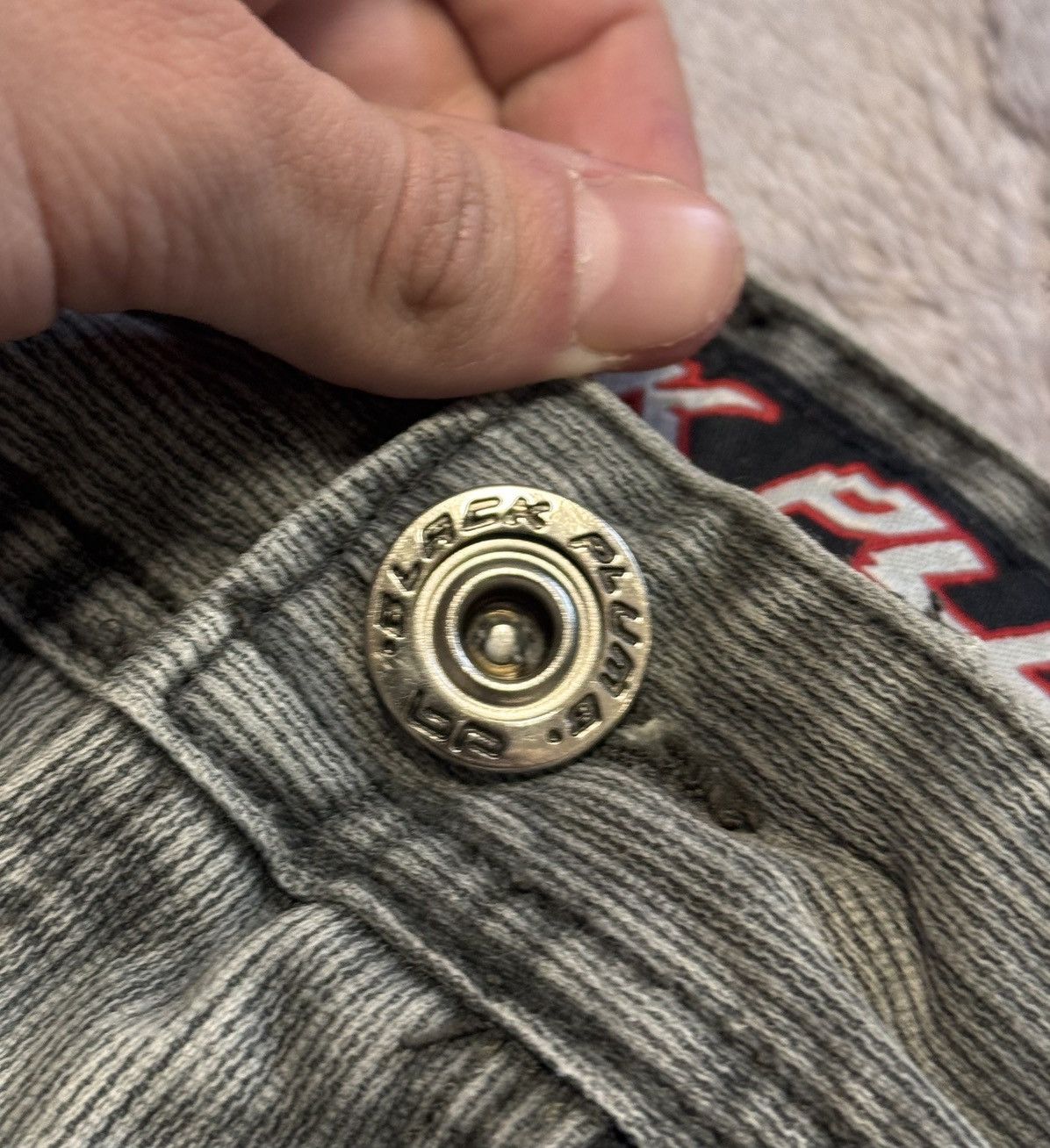 Japanese Brand × Vintage Vintage sk8 rap Black Plumb Denim Pants Size US 38 / EU 54 - 8 Thumbnail