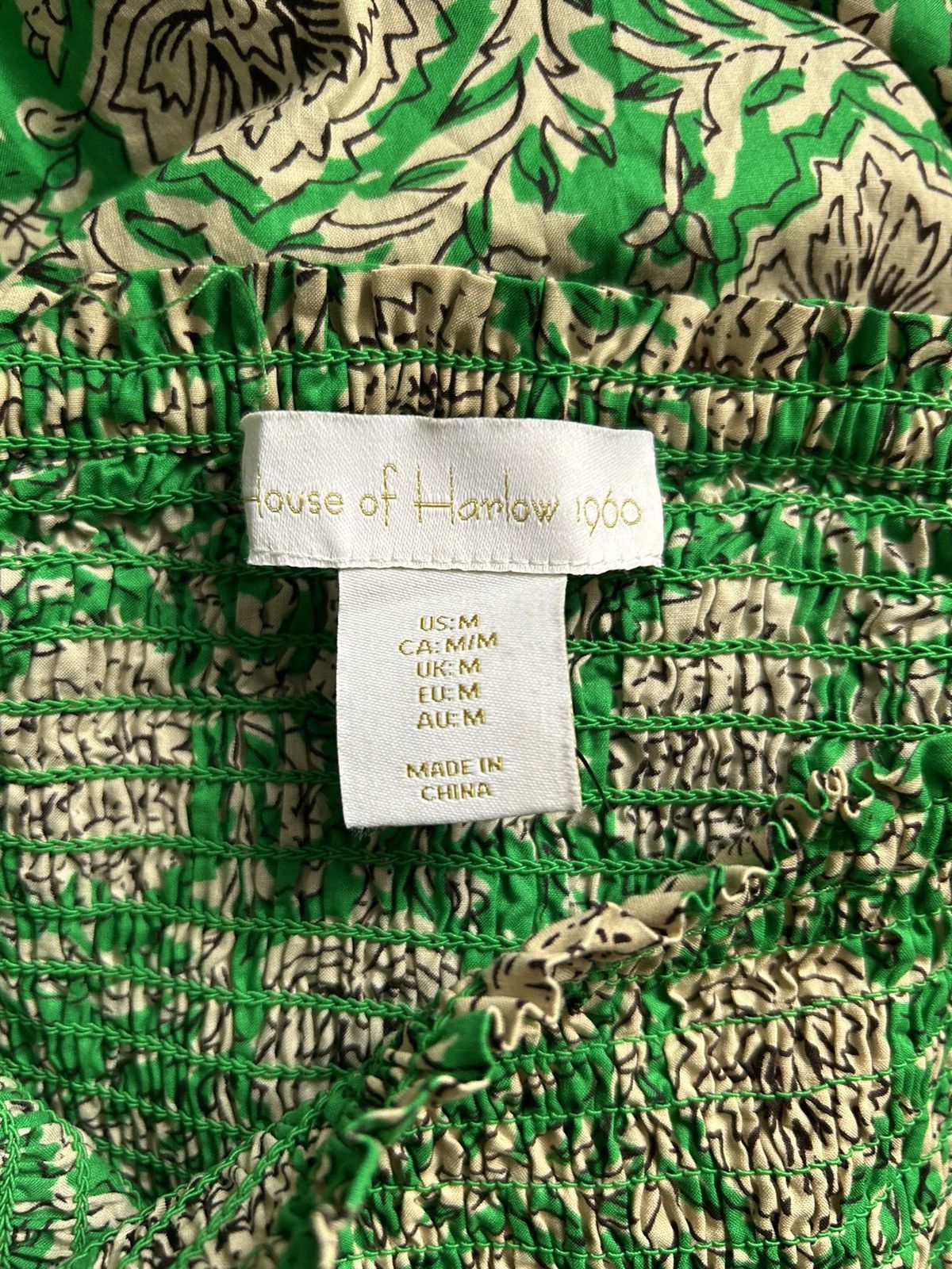 House of Harlow trend floral dress green house of harlow 1960 cotton Size M / US 6-8 / IT 42-44 - 5 Thumbnail