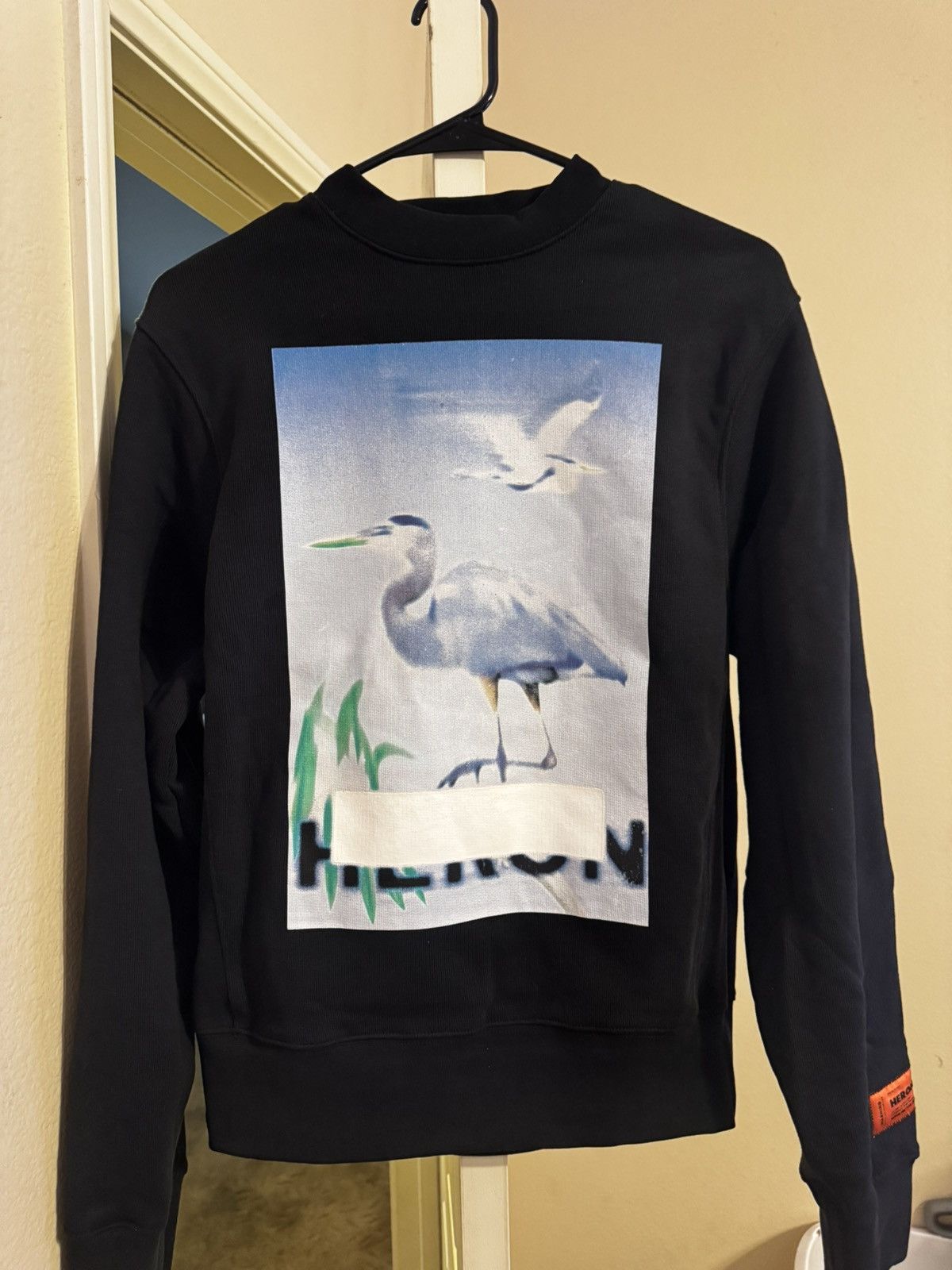Designer × Heron Preston Heron Preston Censored black crewneck sweatshirt size SMALL Size US S / EU 44-46 / 1 - 1 Thumbnail