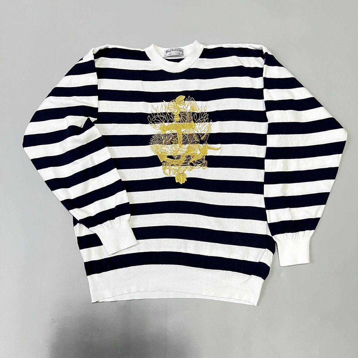 Burberry × Vintage Burberrys Vintage sweater Anchor ⚓️ logo Size US S / EU 44-46 / 1 - 1 Thumbnail