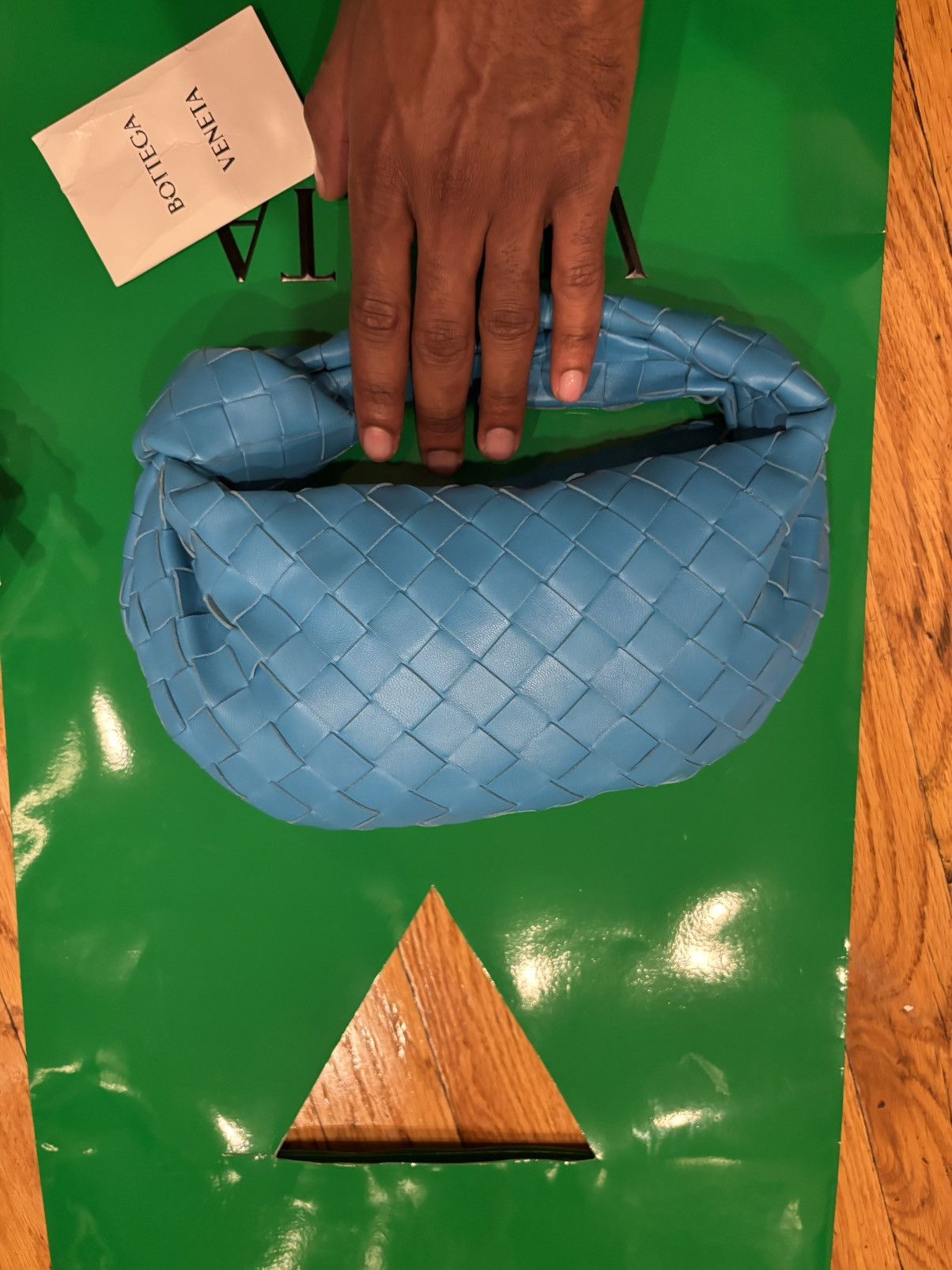 Bottega Veneta Bottega Mini Pool Blue Jodie Size ONE SIZE - 1 Thumbnail