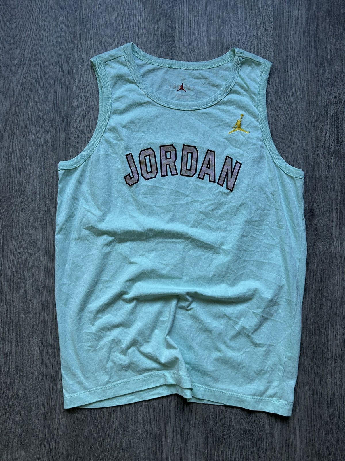 Jordan Brand × Nike T-SHIRT JORDAN 🔘 Basketball 🏀 Sportswear 🔘 Jordan Nike Air 🔘 Size US M / EU 48-50 / 2 - 1 Thumbnail