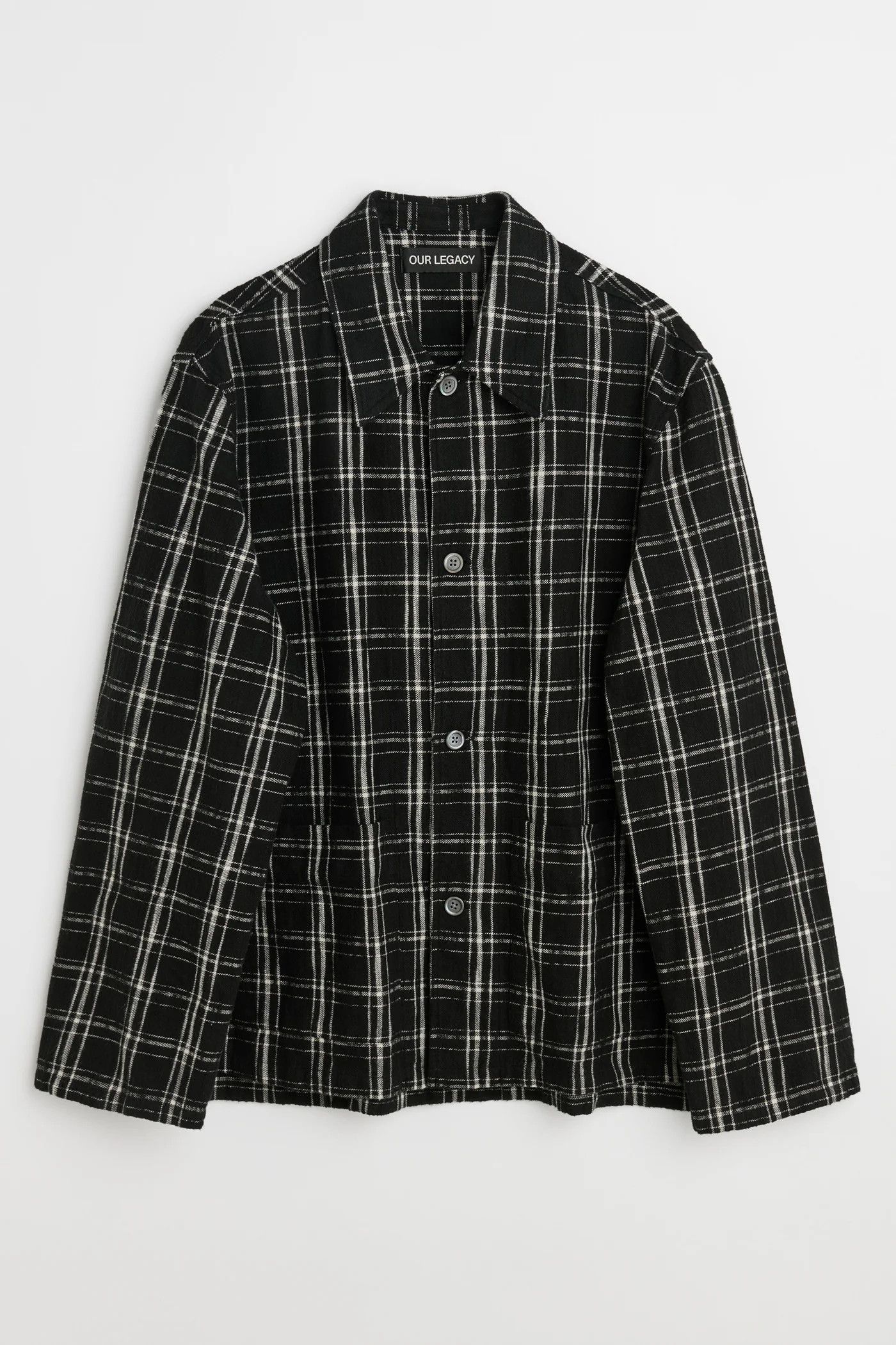Our Legacy Our Legacy Haven Jacket Black White Helix Flannel Size 48 Size US M / EU 48-50 / 2 - 1 Thumbnail
