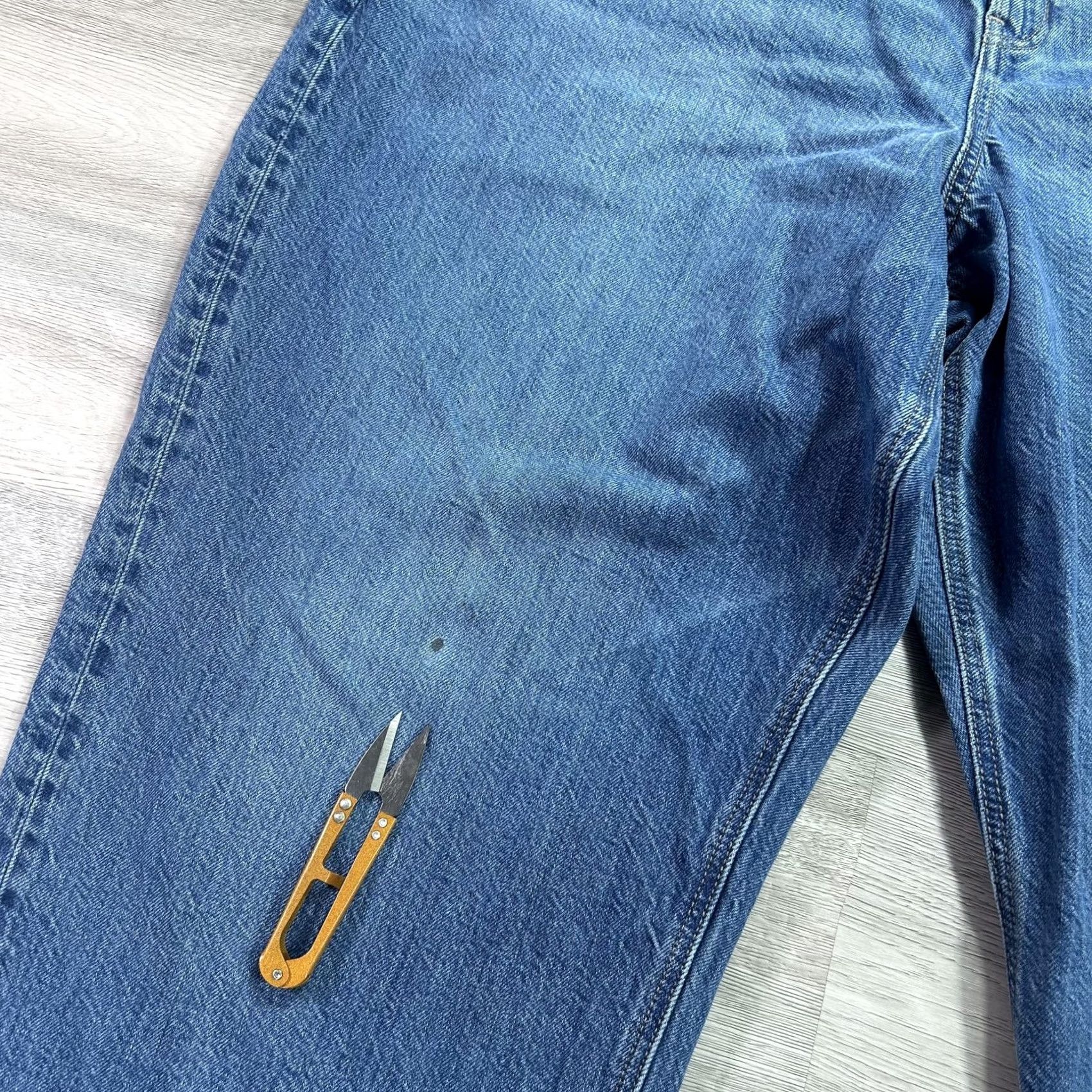 American Eagle Outfitters VINTAGE American Eagle 90s Straight Jeans Womens 20 Blue High Rise Relaxed 44x31 Denim Size 42" / US 20 - 3 Thumbnail