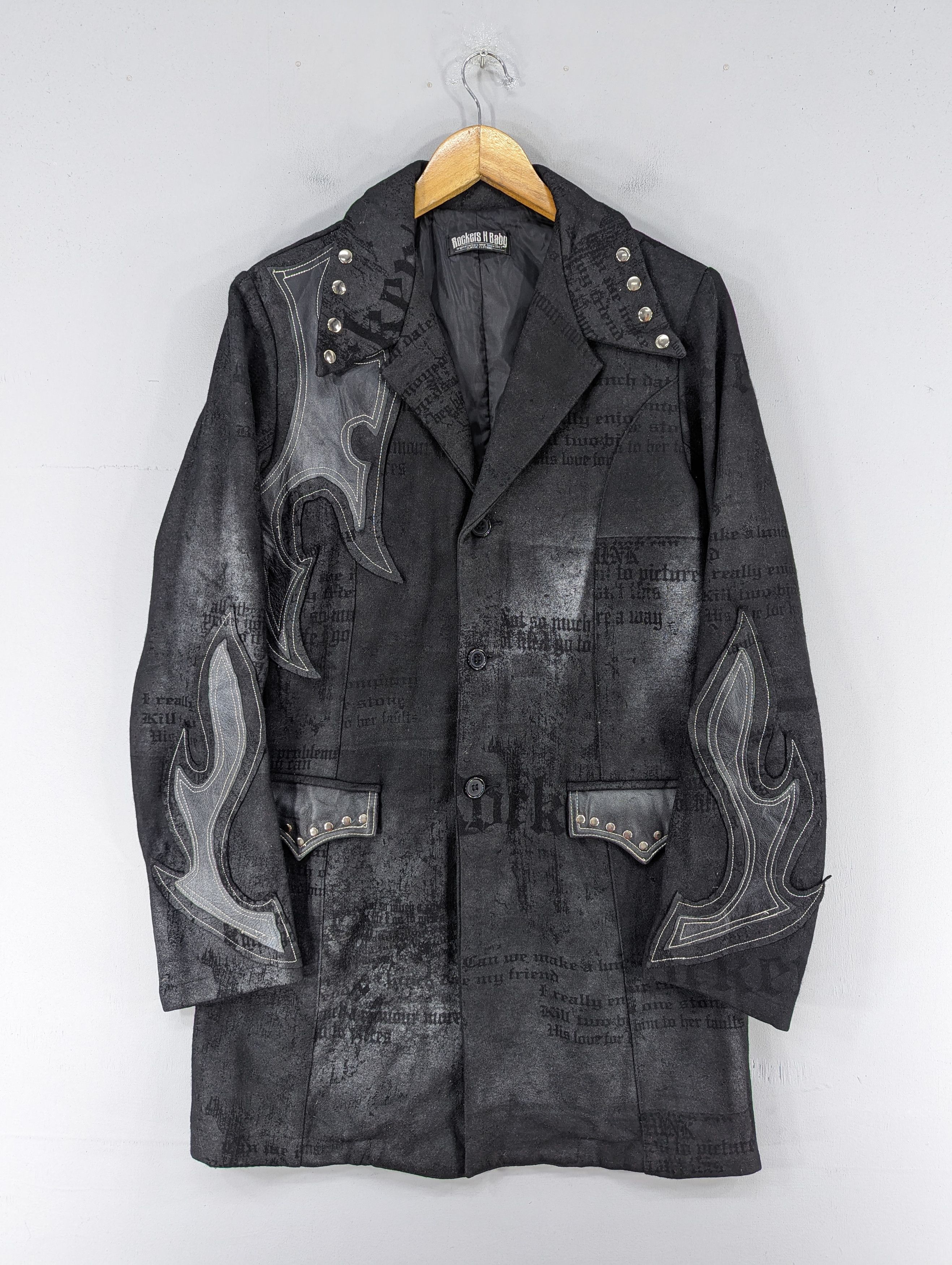 Image of If Six Was Nine x Vintage Rockers H Baby Punk Style Coat Jacket, Men's (Size XS)