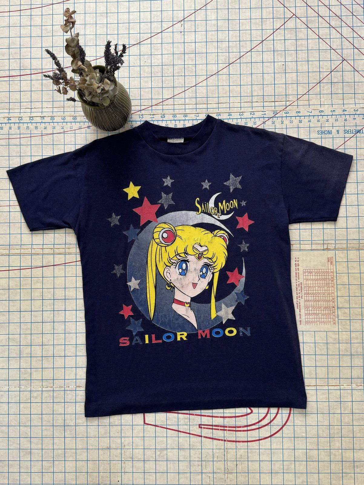 Vintage Vintage 90’s Sailor Moon Navy Blue Graphic Tee Fits Medium Size US M / EU 48-50 / 2 - 2 Thumbnail