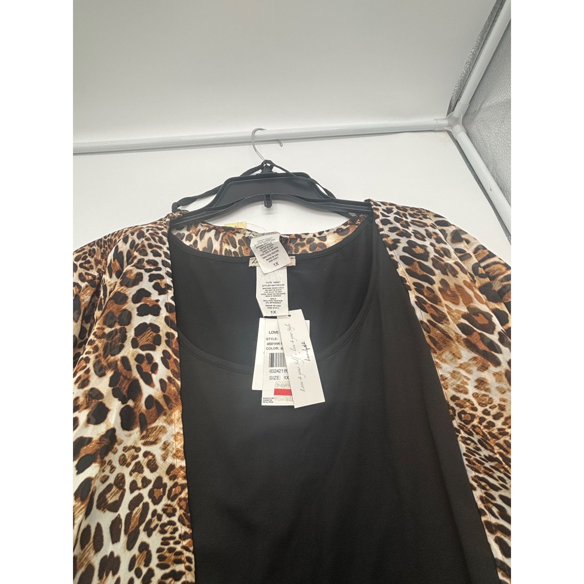 Other Love Squared Trendy Plus Size Shift Dress/ Chiffon Cover up Size ONE SIZE - 6 Thumbnail