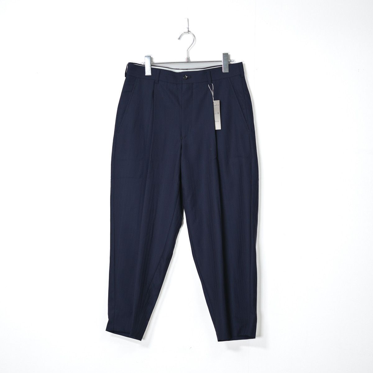 Comme des Garcons Homme Plus COMME DES GARCONS HOMME PLUS WOOL TACK TAPERED SLACKS Size US 27 - 1 Thumbnail