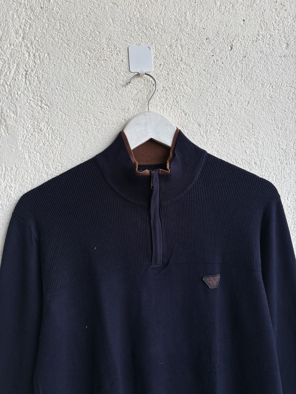Giorgio Armani 2000s Armani Exchange halfzip knitwear Size US M / EU 48-50 / 2 - 2 Thumbnail