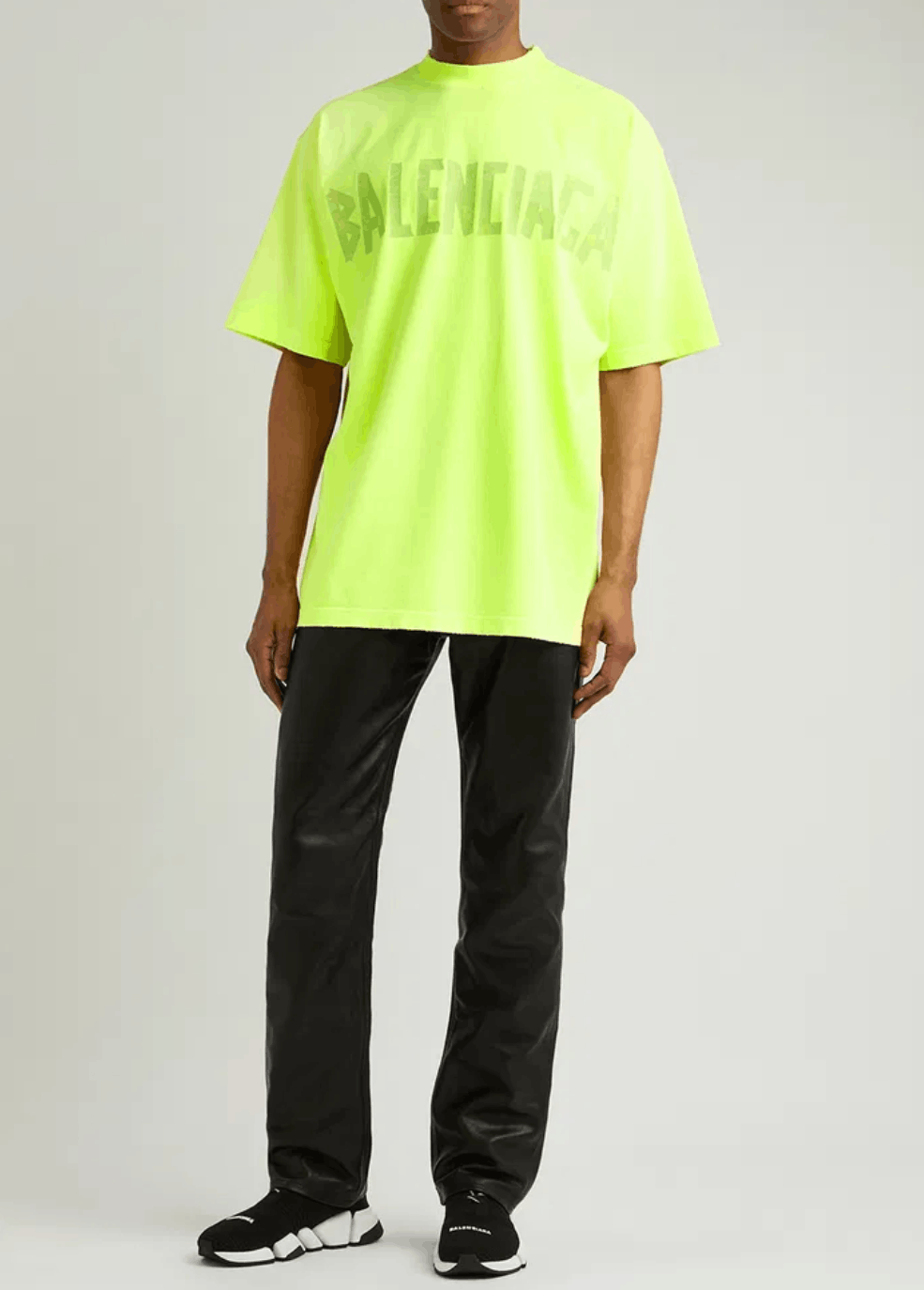 Balenciaga BALENCIAGA Tape Logo Cotton T-Shirt Size US S / EU 44-46 / 1 - 3 Thumbnail