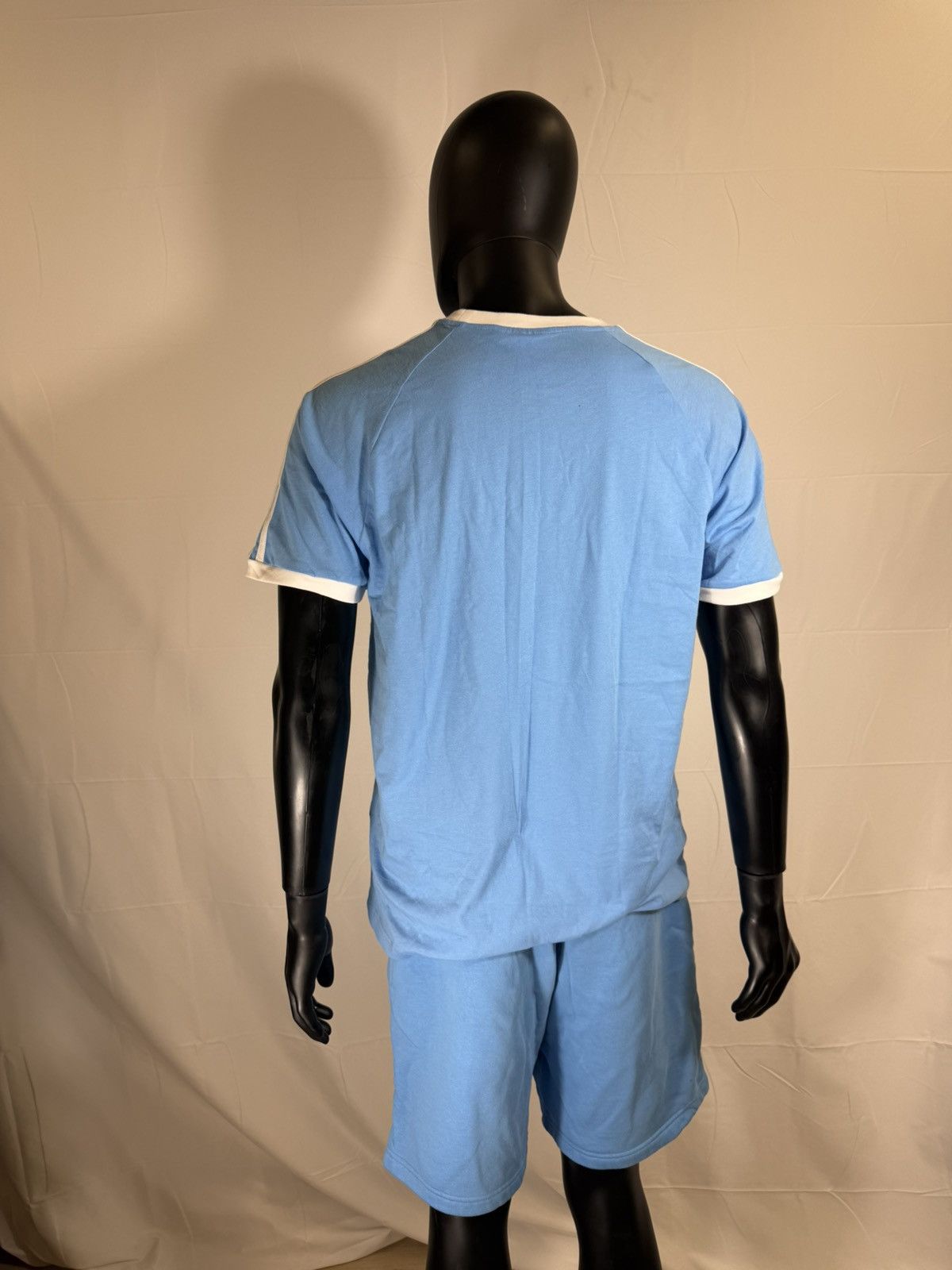 Adidas Adidas Originals Sky Blue Trefoil – Retro T-Shirt & Shorts Size US L / EU 52-54 / 3 - 2 Thumbnail