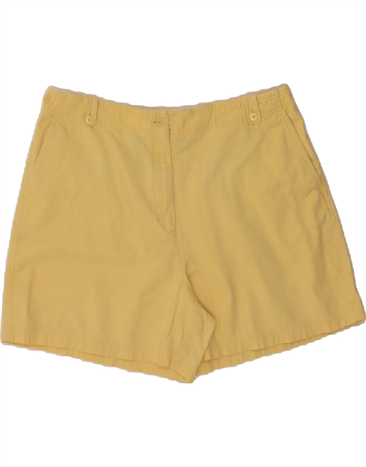 Ralph Lauren Womens Chino Shorts US 16 2XL W36 Yellow Cotton Size 34" / US 12 / IT 48 - 1 Thumbnail