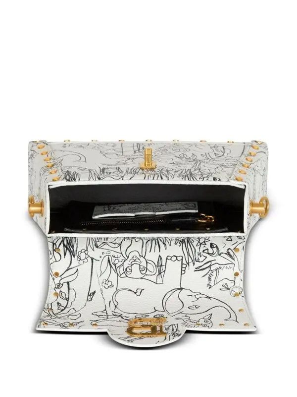 Balmain o1s1wg111225 Size:OS/X Disney B-Buzz Tote Bag in White Size ONE SIZE - 3 Thumbnail