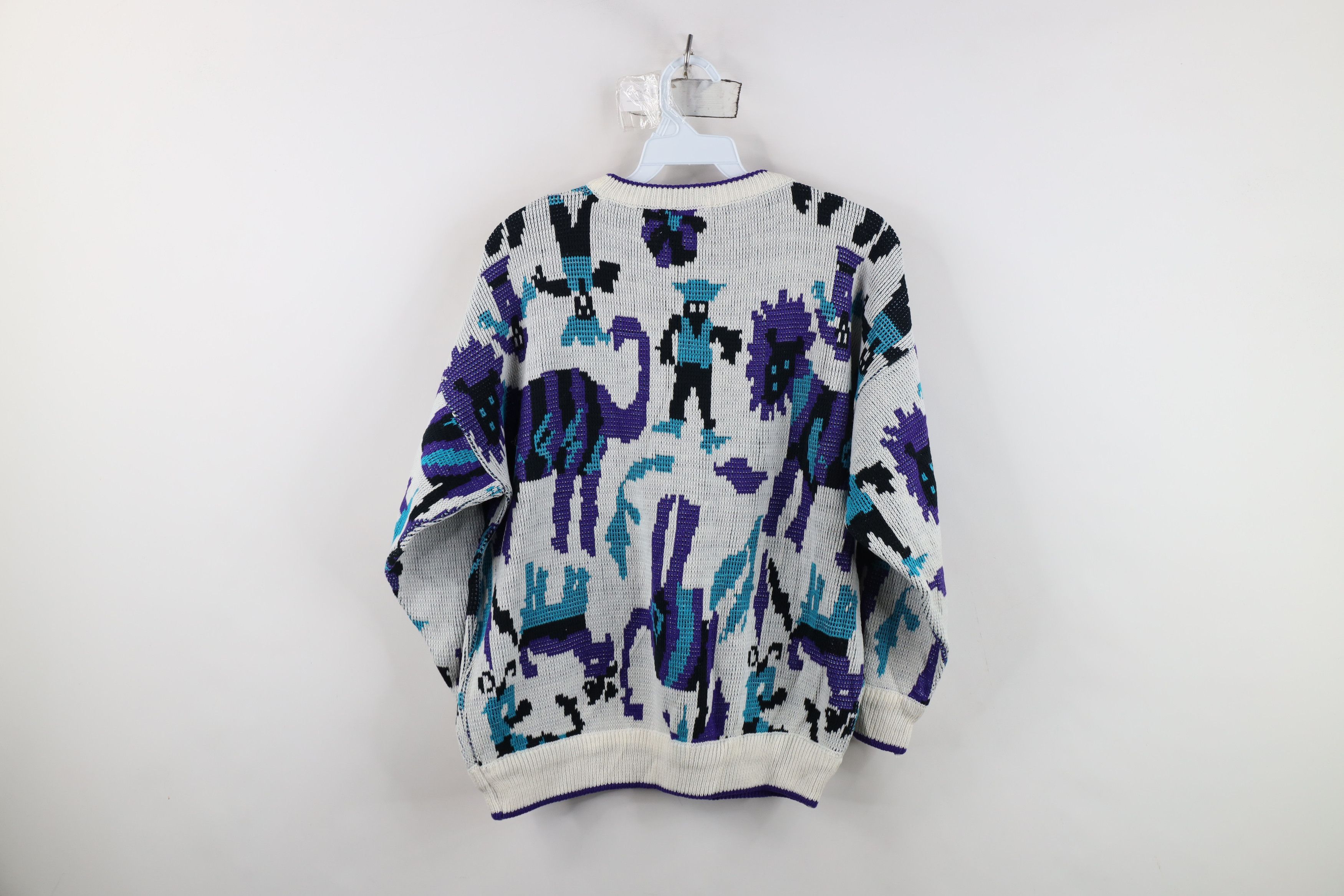 Vintage Vintage 90s Streetwear Lion All Over Print Knit Sweater Size M / US 6-8 / IT 42-44 - 11 Thumbnail