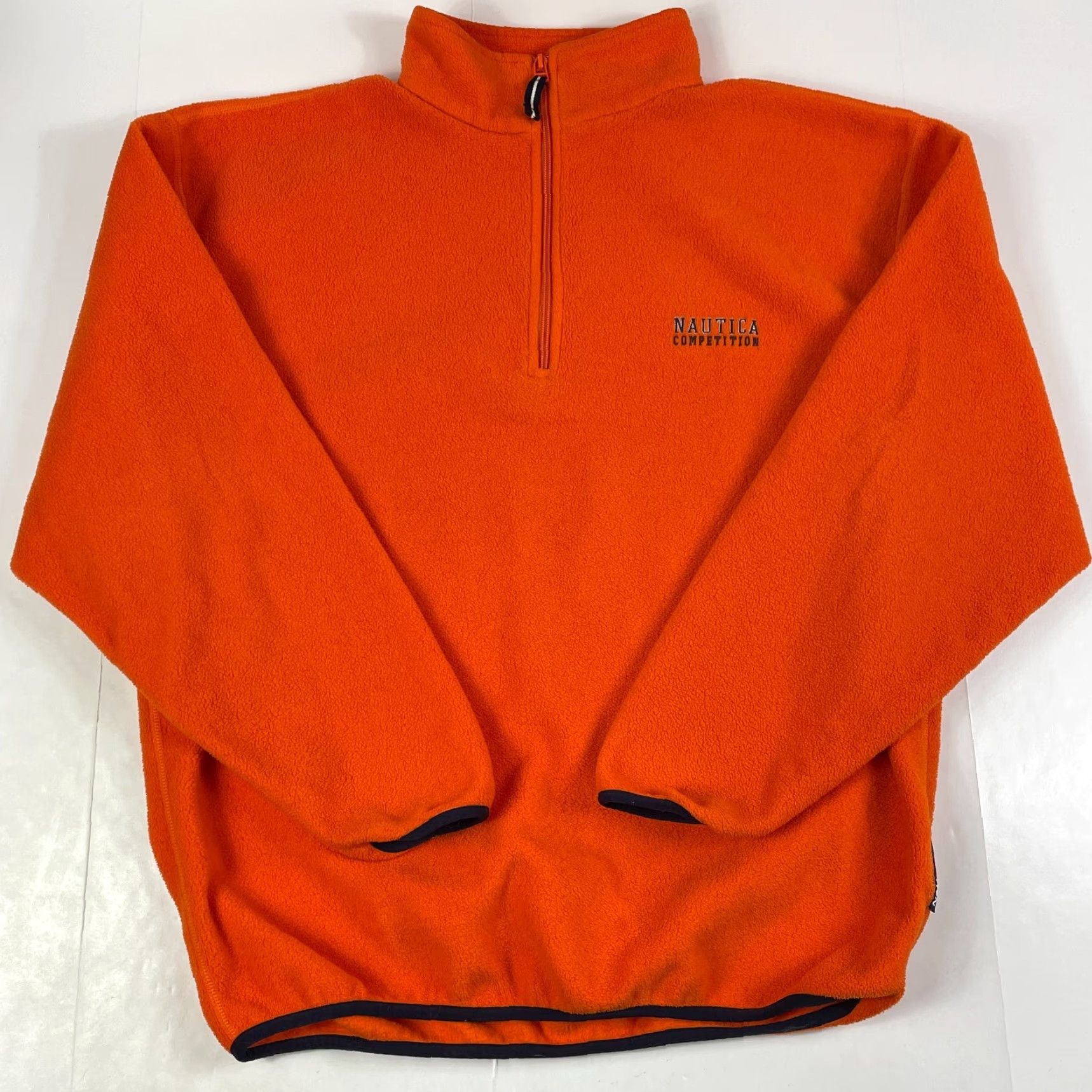 Nautica VINTAGE Nautica Jacket Mens Large Orange Competition Fleece 1/4 Zip Hiking USA Size US L / EU 52-54 / 3 - 2 Thumbnail