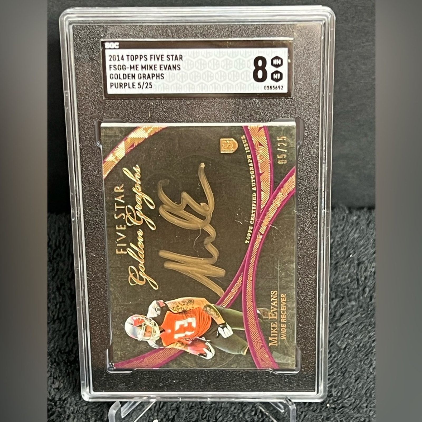 NFL 2014 Topps Five Star MIKE EVANS On Card Rookie Auto 5/25 Size ONE SIZE - 1 Thumbnail