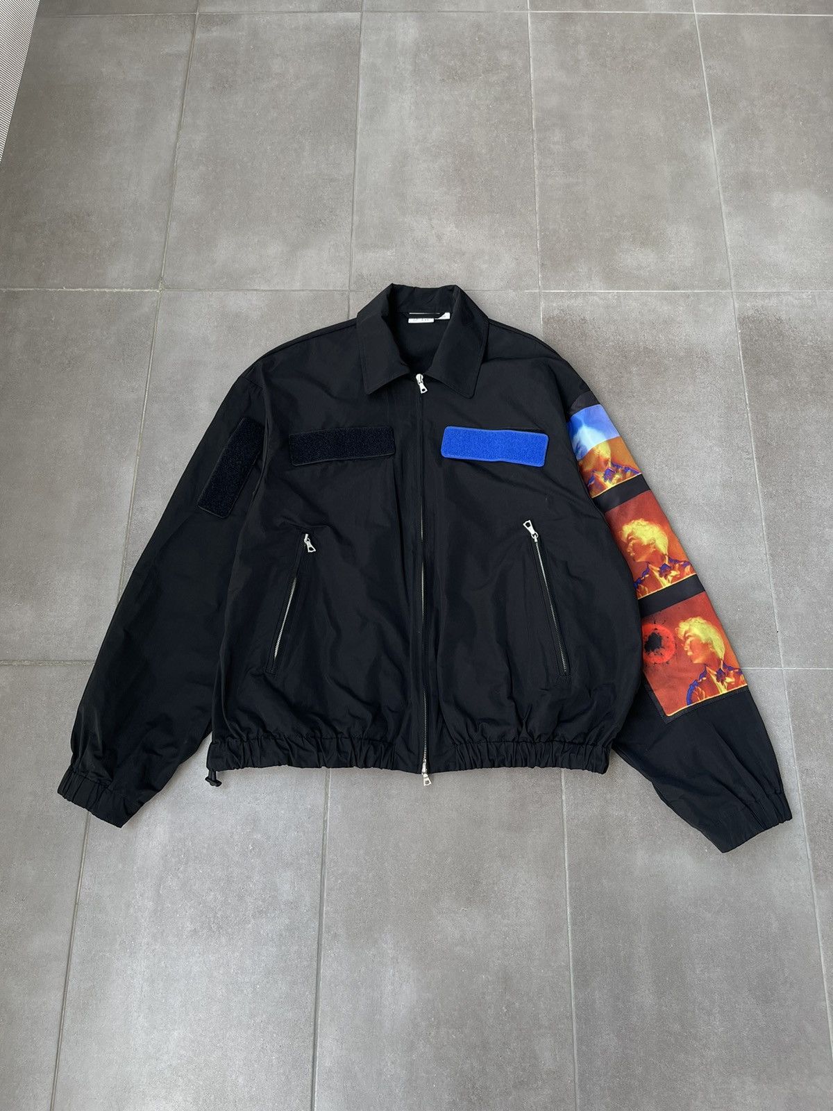 Dries Van Noten !DS! SS21 Dries Van Noten X Len Lye Oversized Black Bomber Size US M / EU 48-50 / 2 - 1 Thumbnail