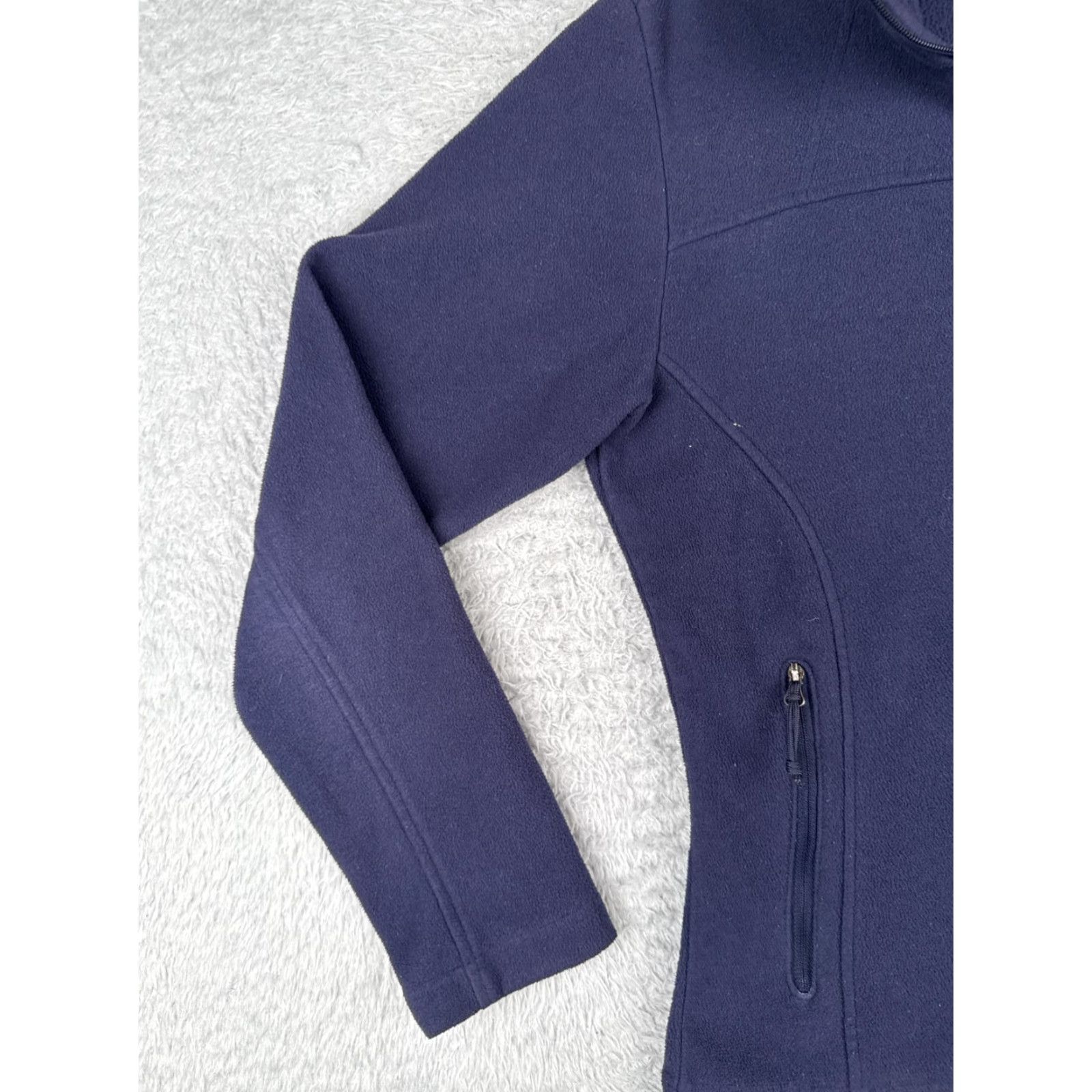Vintage Columbia Jacket Womens Small Blue Full Zip 100% Polyester Fleece Mock Neck Size S / US 4 / IT 40 - 3 Thumbnail